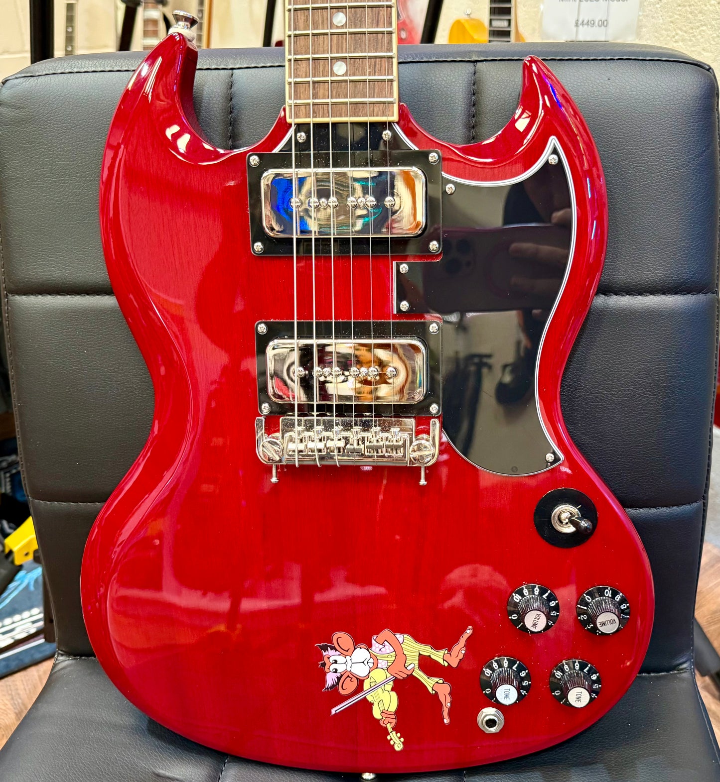 🔥MINT 2022🔥 Epiphone Tony Iommi SG Special P90 ‘Monkey’ Signature + Hard Case!