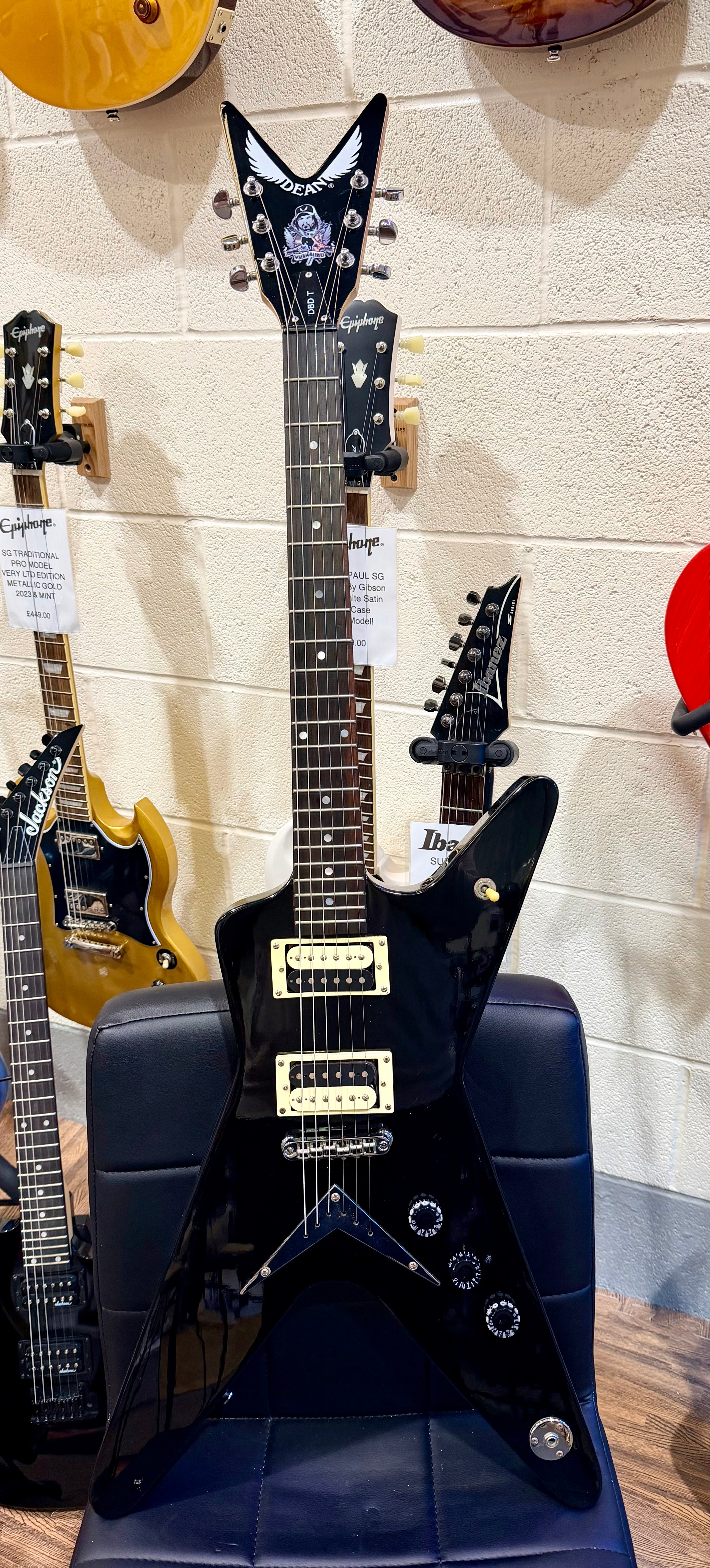 🔥 DIMEBAG DARRELL 🔥 Dean DBD T Tribute ML Dimebag Model~ Gloss Black~ Mid 00’s