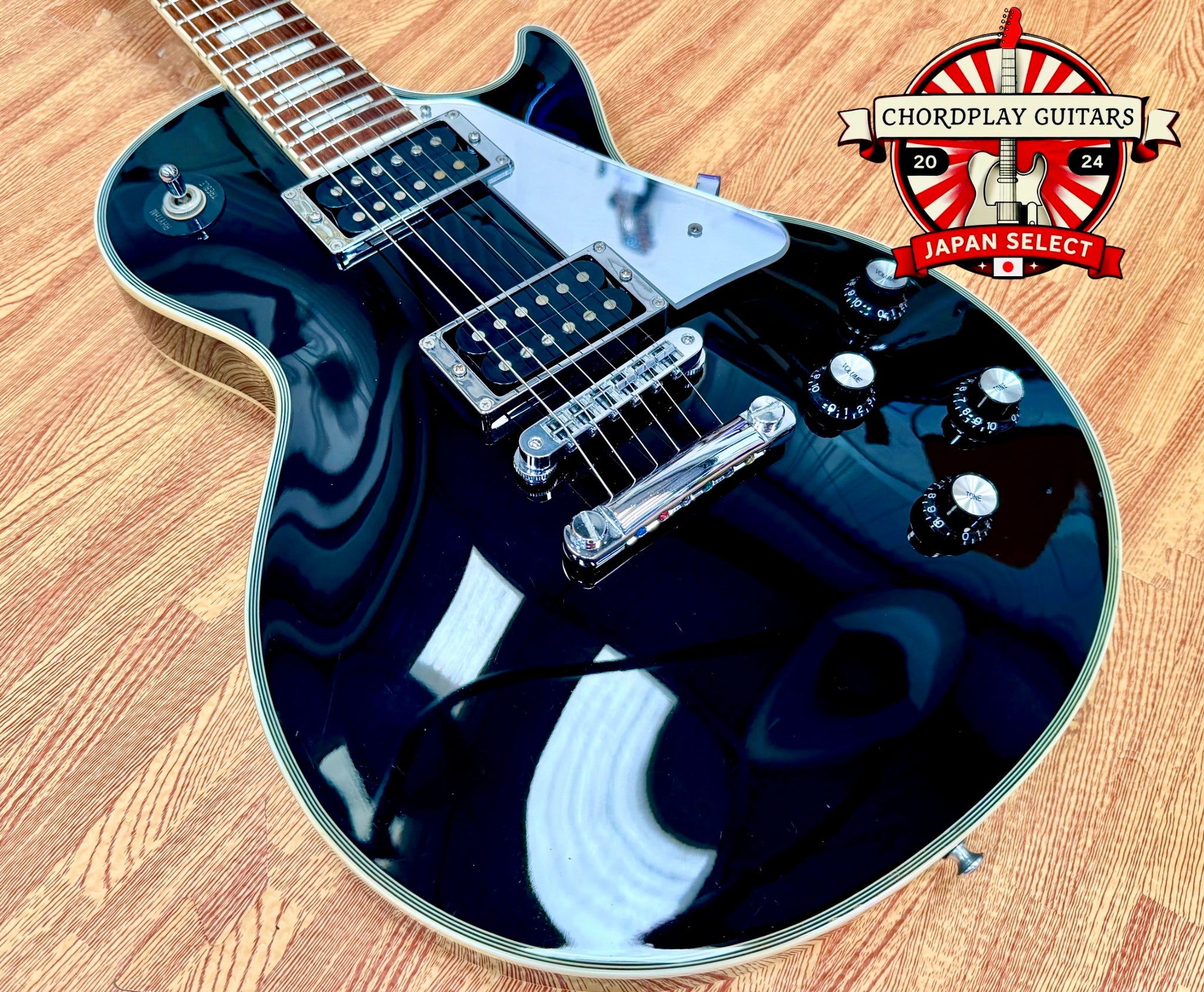 π₯2008π₯ Burny RLC-50JS John Sykes Les Paul Custom~ Black~ Japan Market Import!