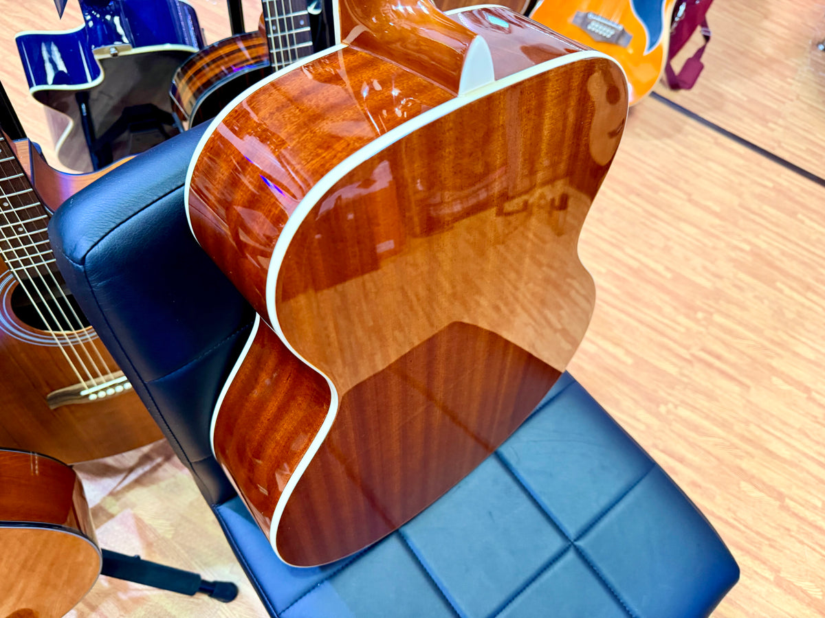 Brunswick BF200BL Mahogany Folk Acoustic Guitar~ Blue Gloss
