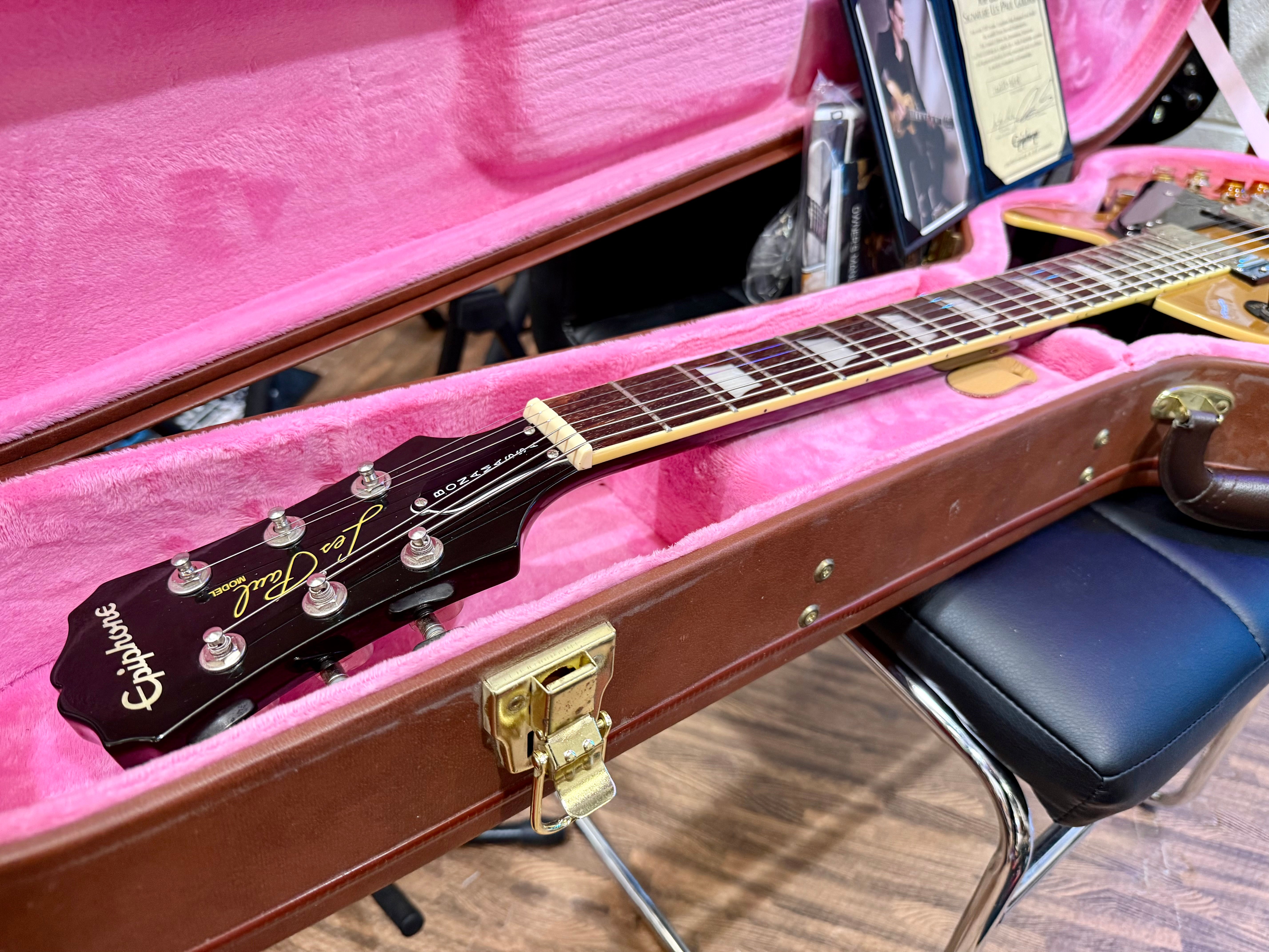 🔥2012🔥 Epiphone Les Paul Joe Bonamassa Signature Goldtop~ Hard Case~ Signed COA!