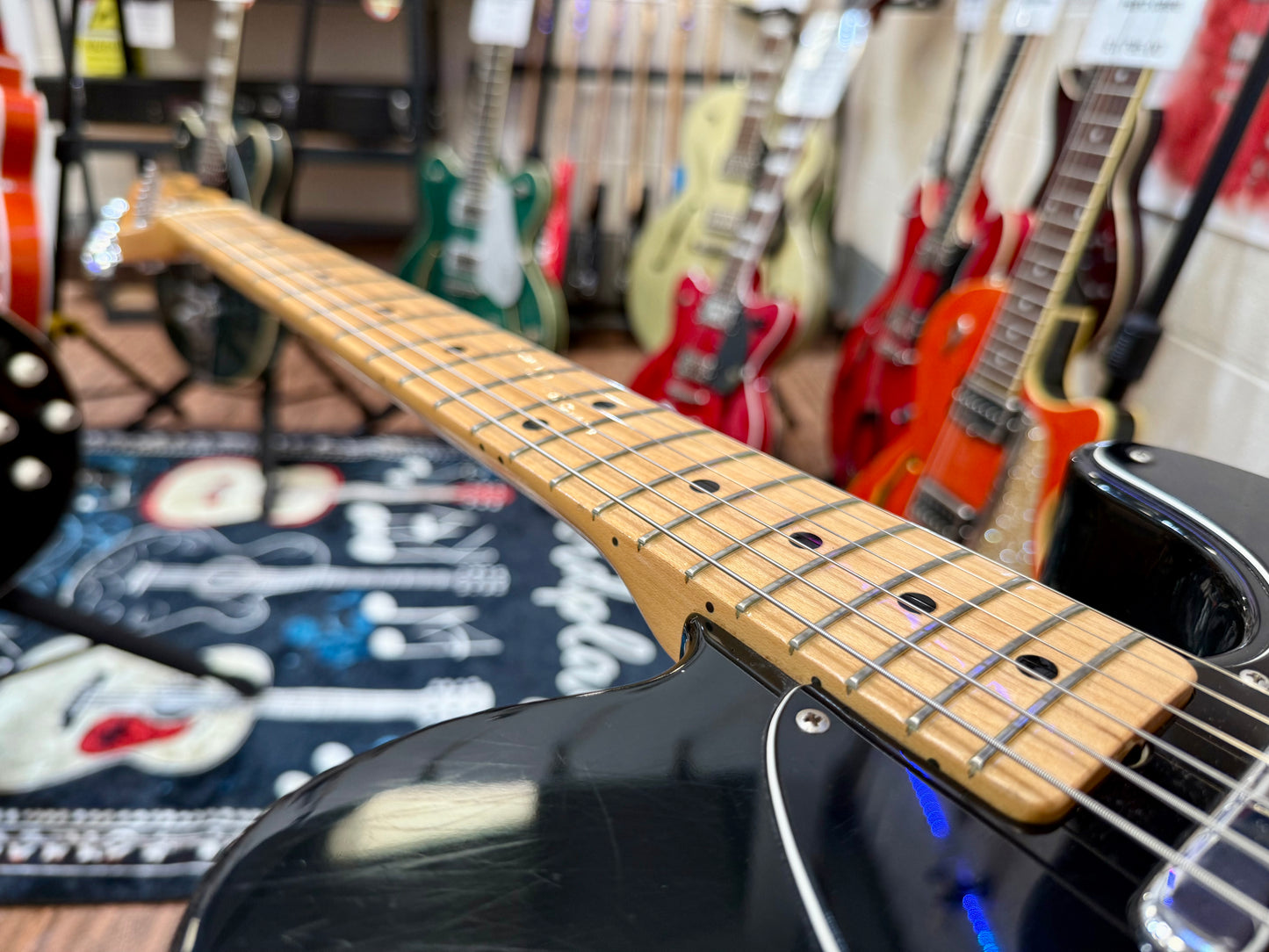 🔥 1977 USA 🔥 Fender Telecaster~ All Original Black~ Maple Board~ Hard Case!