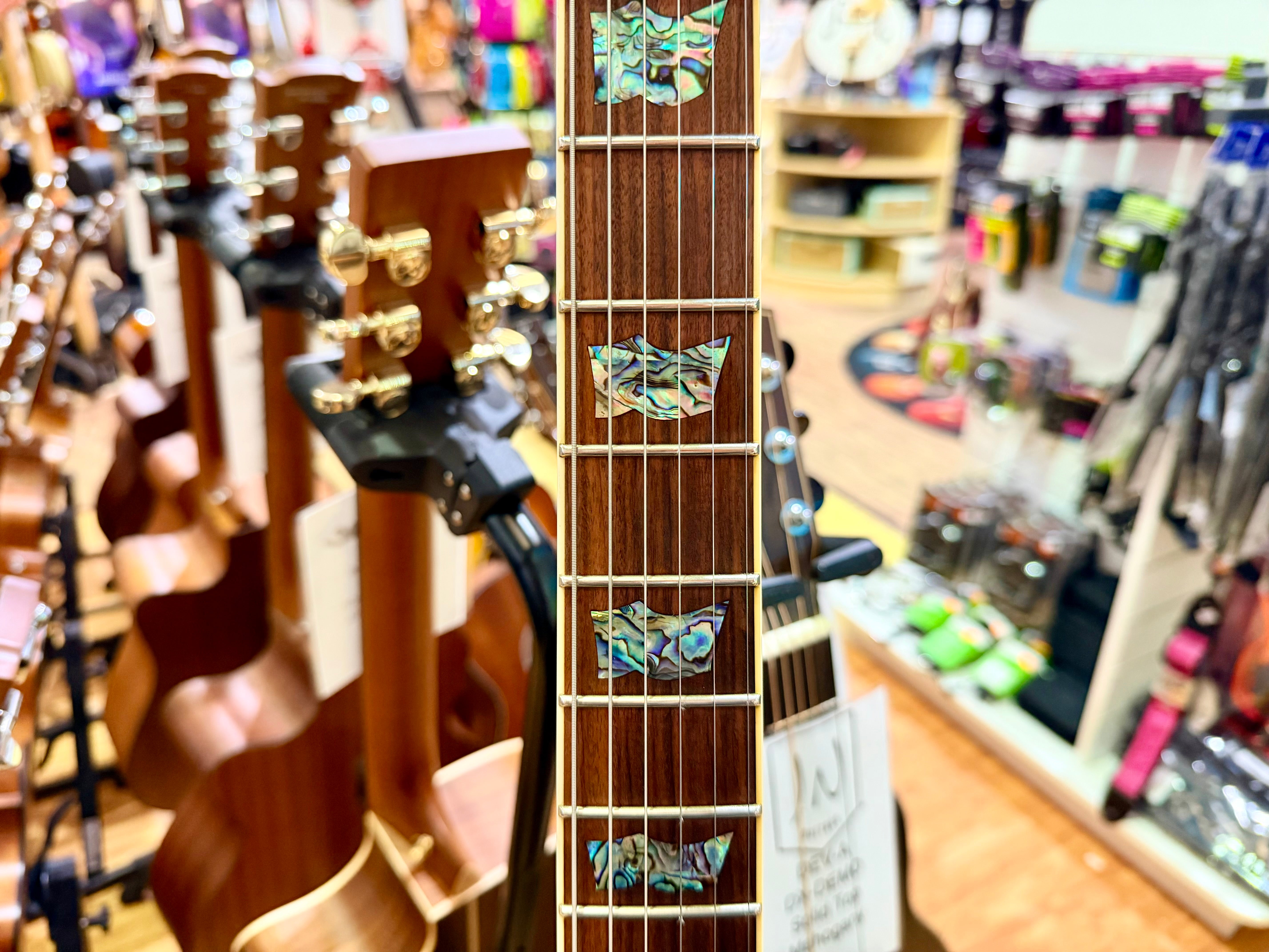 🔥2018🔥 ESP LTD EC-1000 Deluxe Amber Sunburst Electric Guitar + Case~ Abalone!