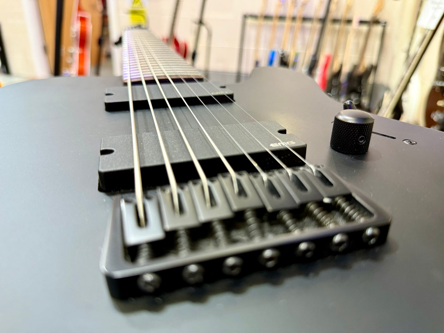 🔥MINT🔥 ESP LTD TE-407 7 String Electric Guitar~ Satin Black + Gator Hard Case!