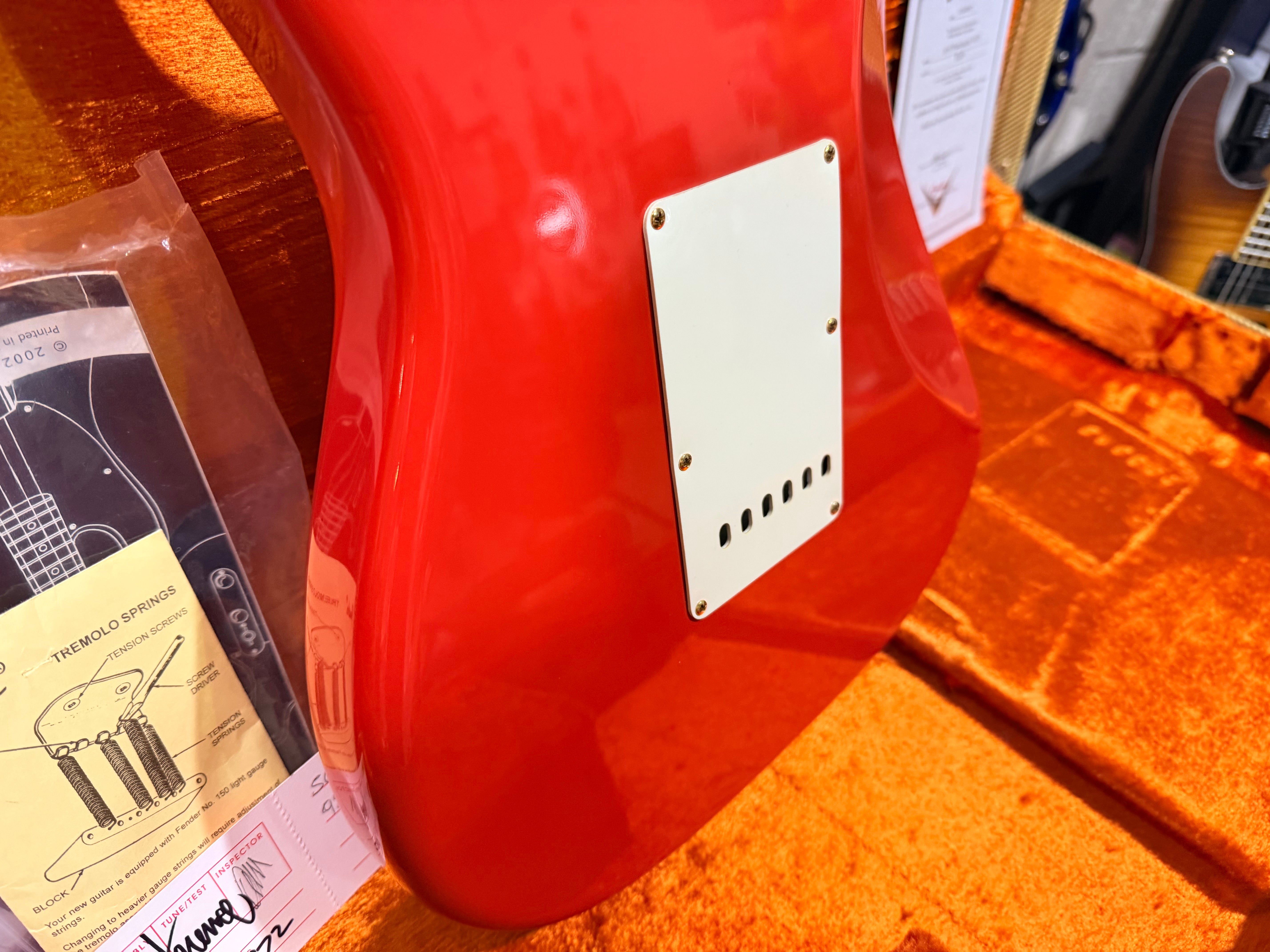 🌟2007🌟 Fender USA Custom Shop 1956 NOS Stratocaster Fiesta Red & Gold~ Maple!