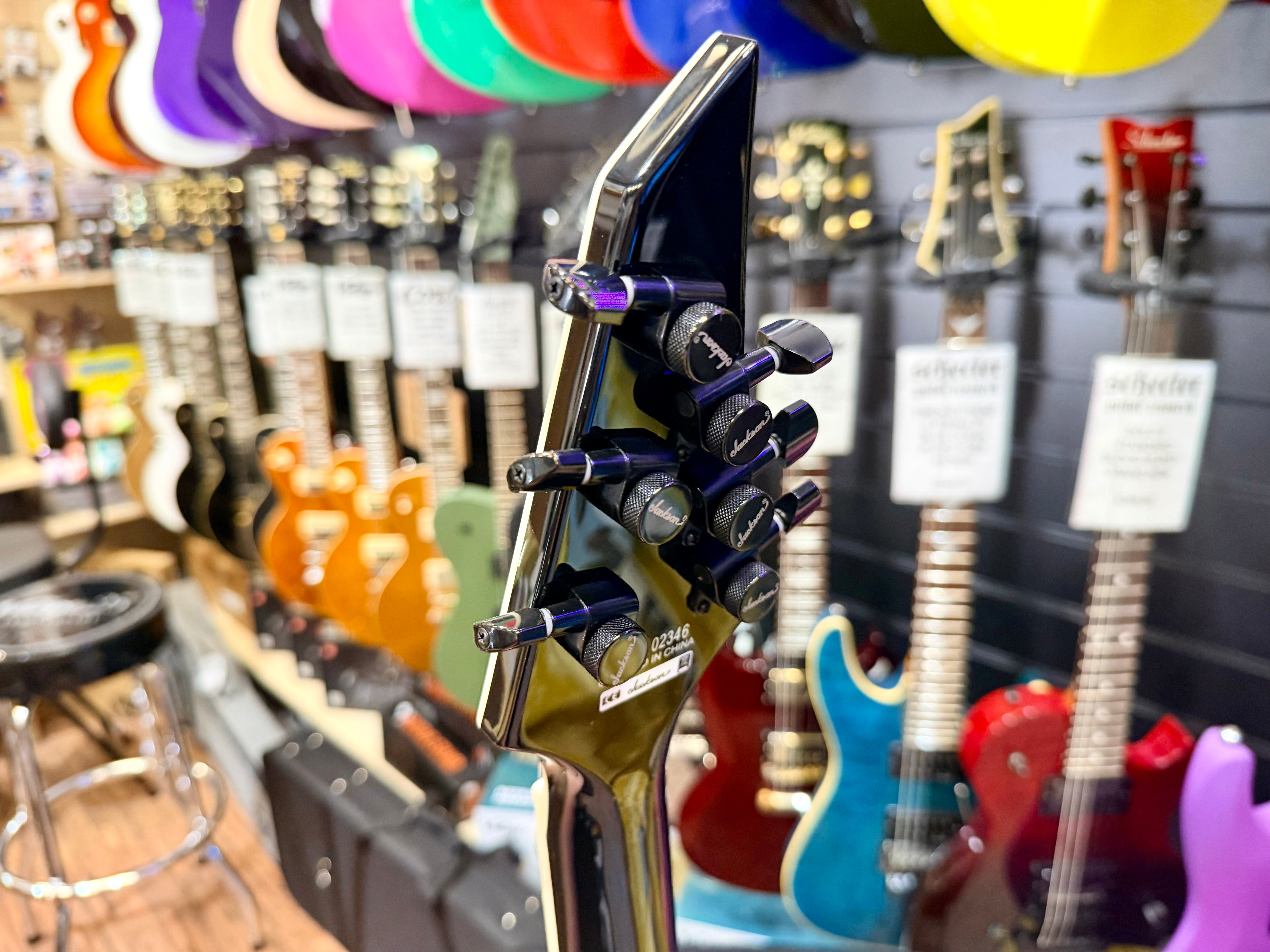 π₯2021π₯ Jackson Pro Series Marty Friedman MF-1 Purple Cracked Mirror Signature!