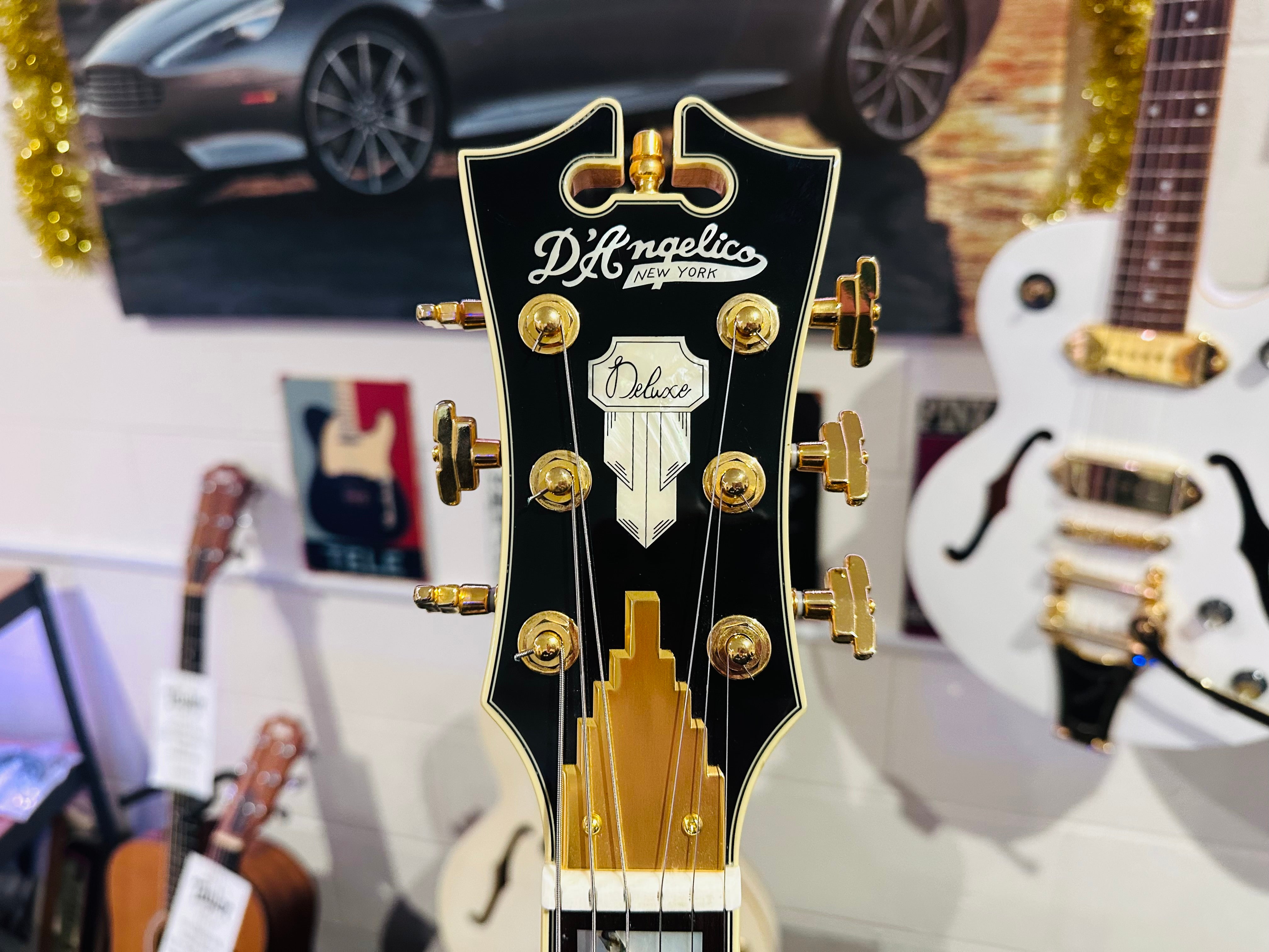 🌟MINT🌟 D'Angelico Ludlow Deluxe~ Swamp Ash Natural~2018~ Hard Case~MUST SEE 🌟