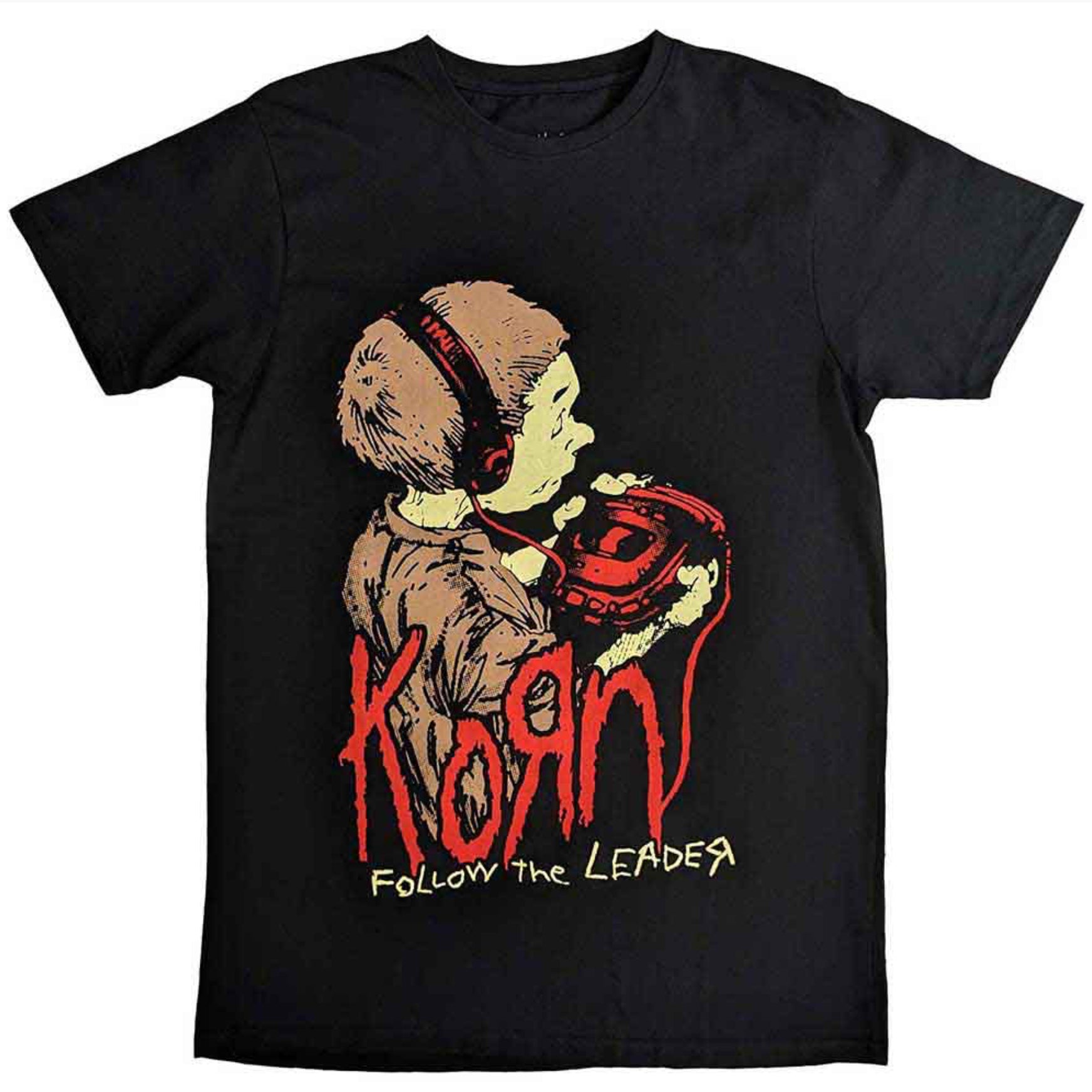 Korn Follow The Leader Back Print Unisex T-Shirt~ Official Licensed Unisex Band Merchandise FREE POST