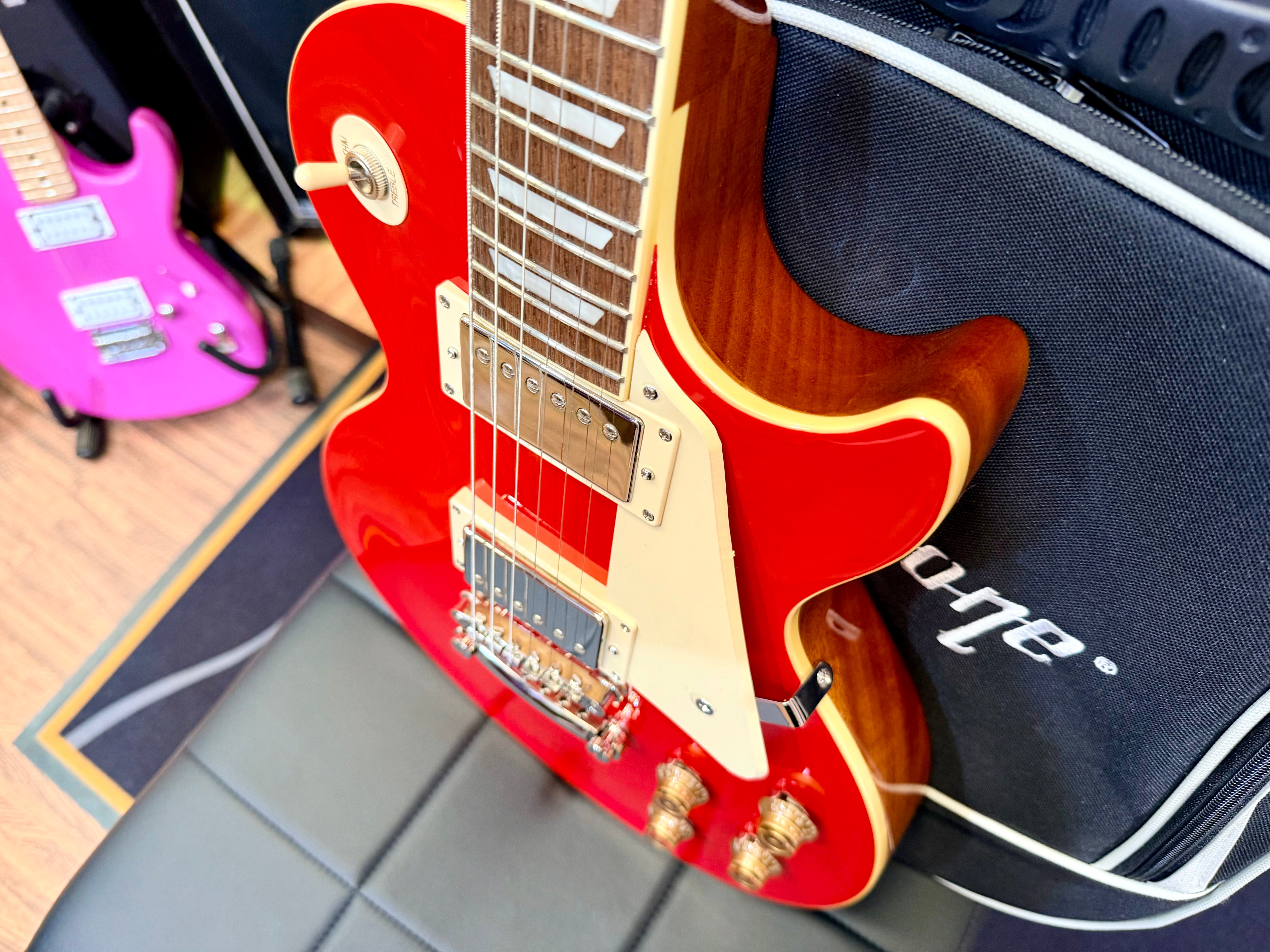 ⚡️MINT⚡️ Epiphone Les Paul Standard 50s Figured Cardinal Red~ Inspired By Gibson