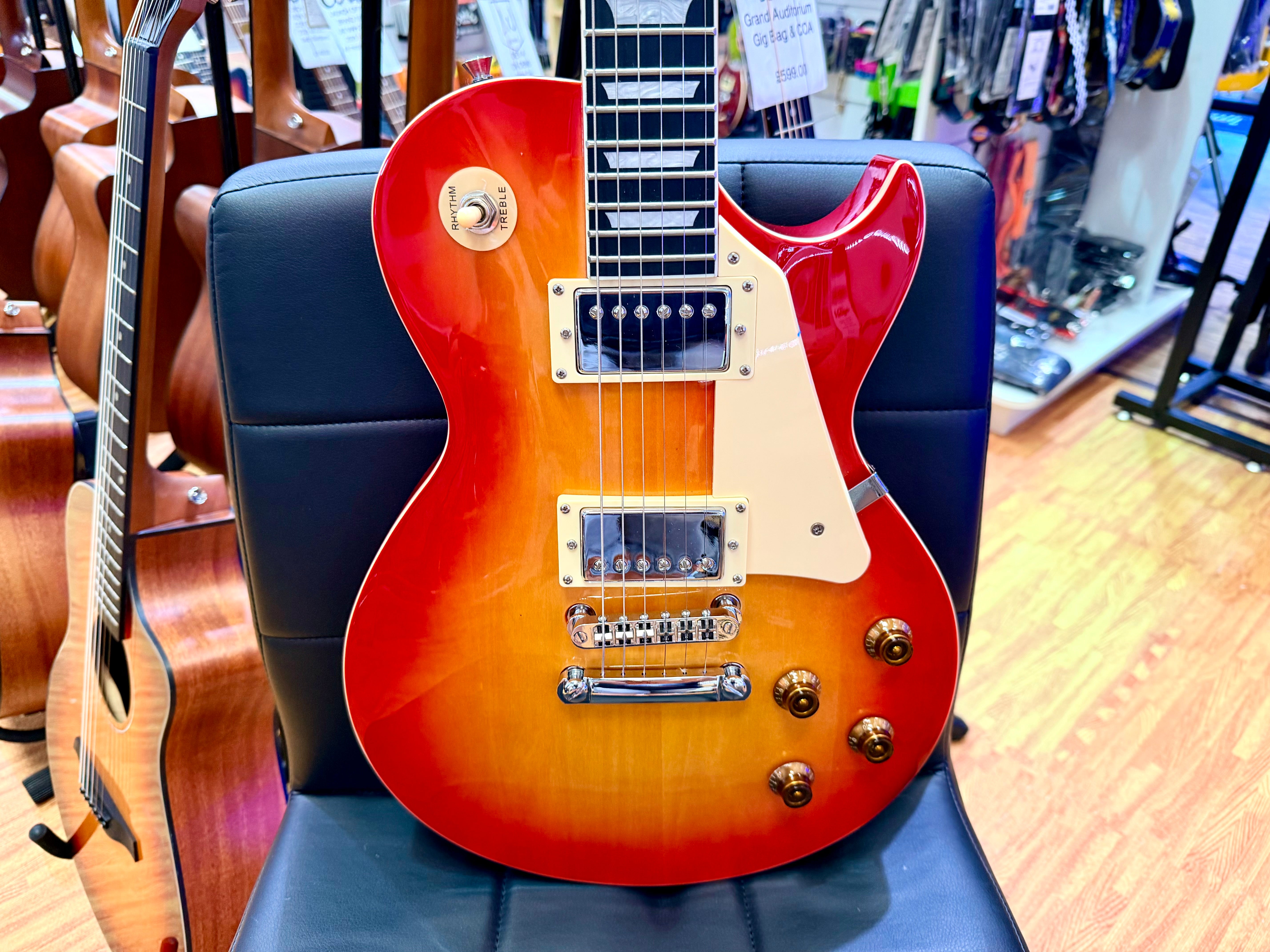 ☀️BUNDLE OFFER☀️ Harley Benton SC-450 CB Classic Series~ Cherry Burst LP Style!