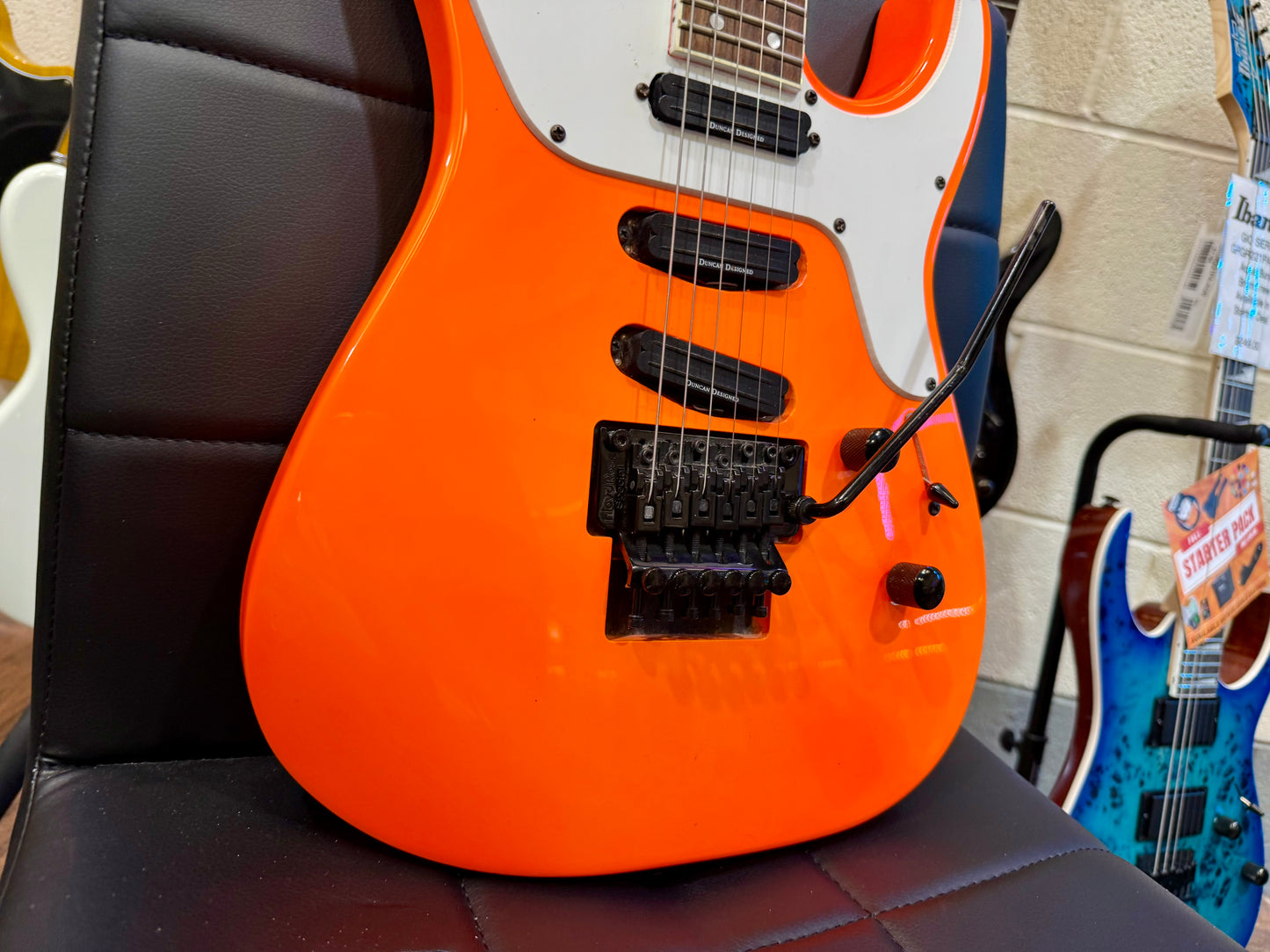 🔥NEON ORANGE🔥 Jackson X Series Soloist SL4X~ Neck Thru~ Floyd Rose~ 2019 Model