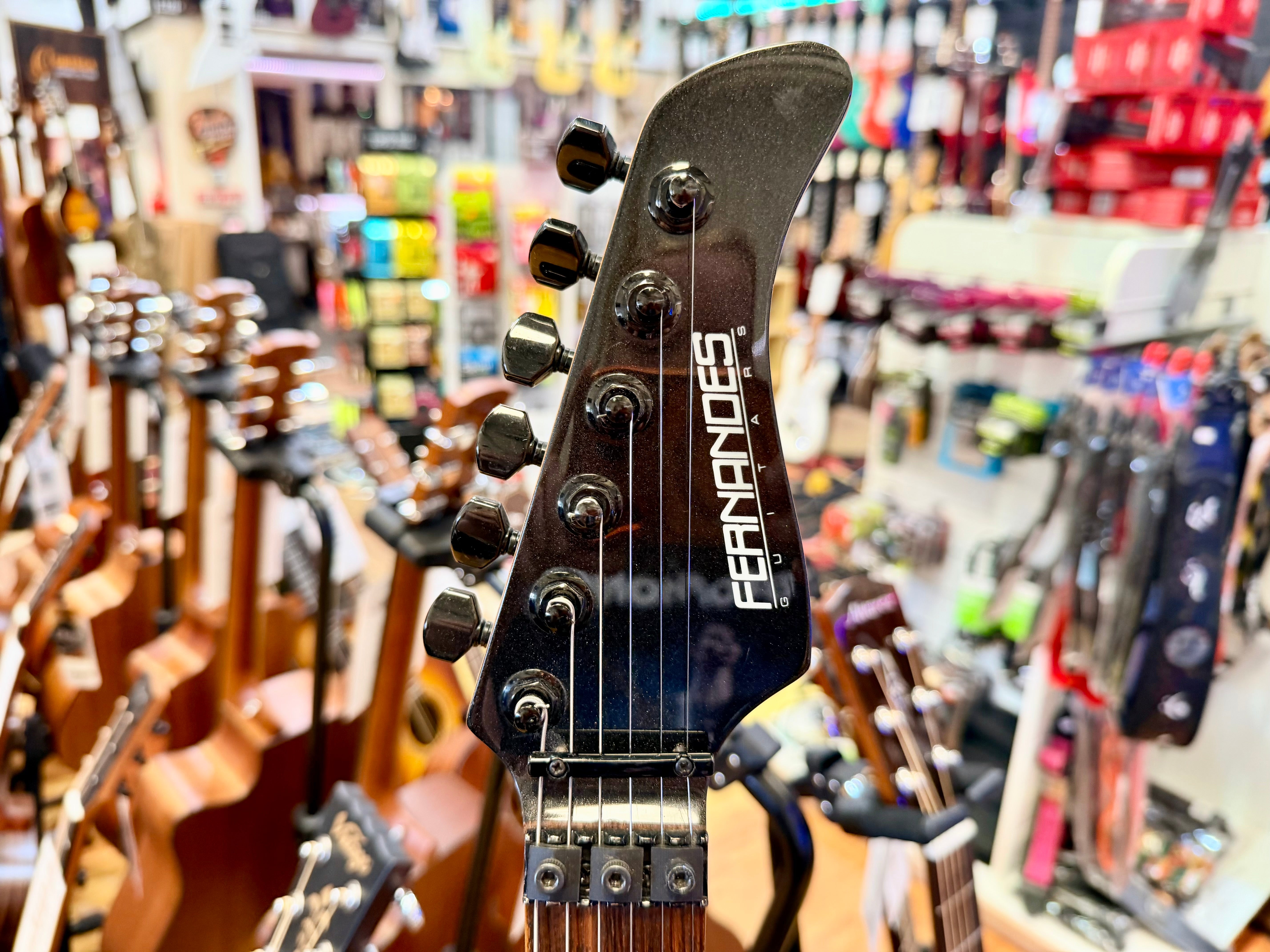🔥RARE🔥 2005 Fernandes Revolver Pro Sustainer~ Floyd Rose~ Metallic Gunmetal!