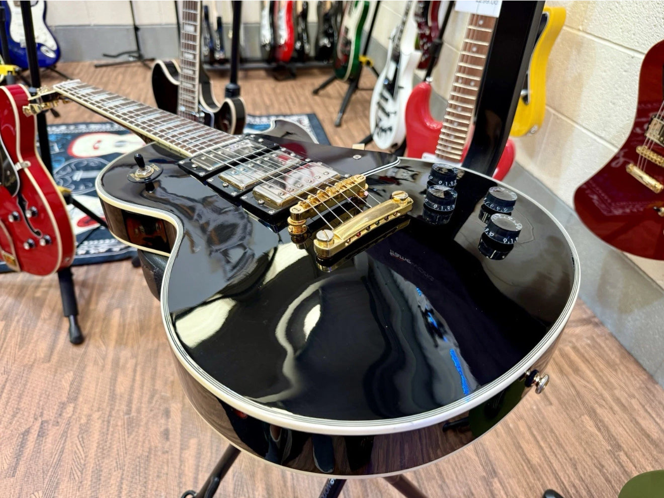 🔥1997 Korea🔥 Epiphone Les Paul Black Beauty Custom~ Exceptional Condition!
