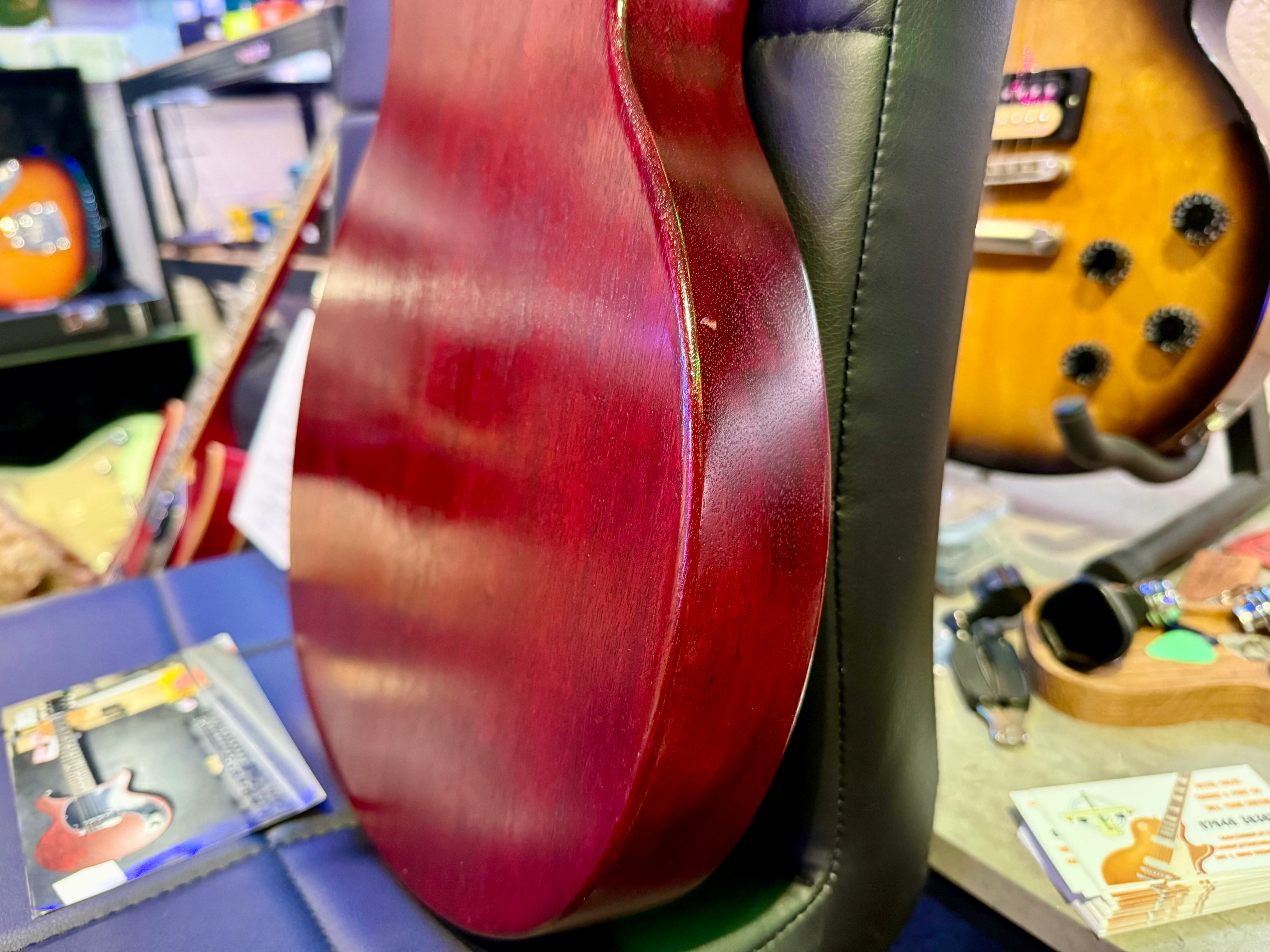 🌟2019🌟 Gibson Les Paul Junior Tribute DC Worn Cherry~ Double Cut~ Dog Ear P90!