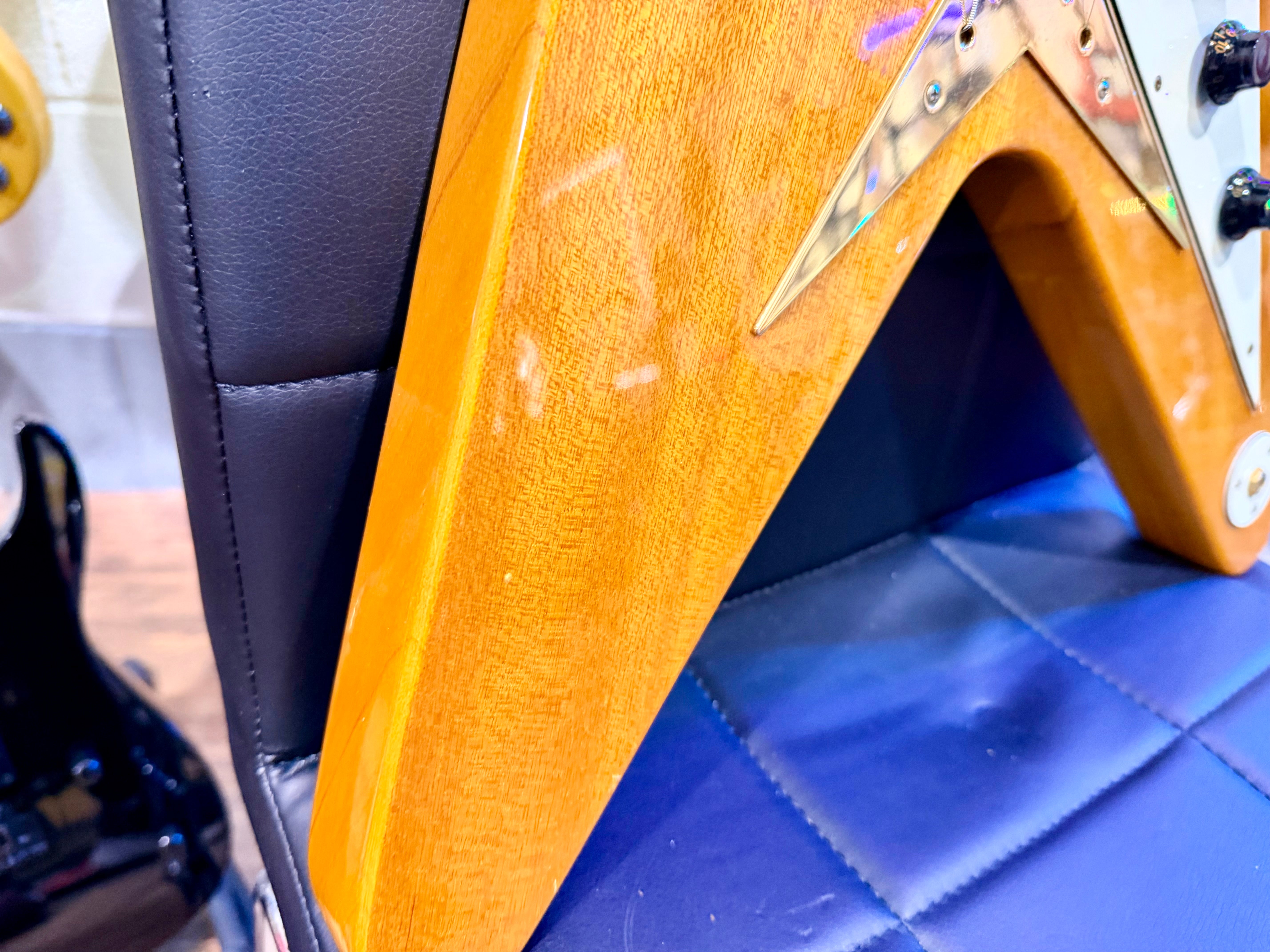 🔥2003 RARE🔥 Epiphone Korina Flying V ’58 Reissue~ Unsung Korea + Flight Case!