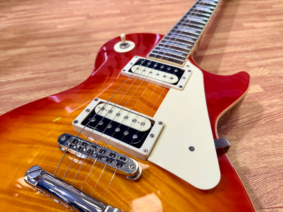☀️2023☀️ Burny RLG-55Z Heritage Cherry Sunburst Les Paul Electric Guitar!