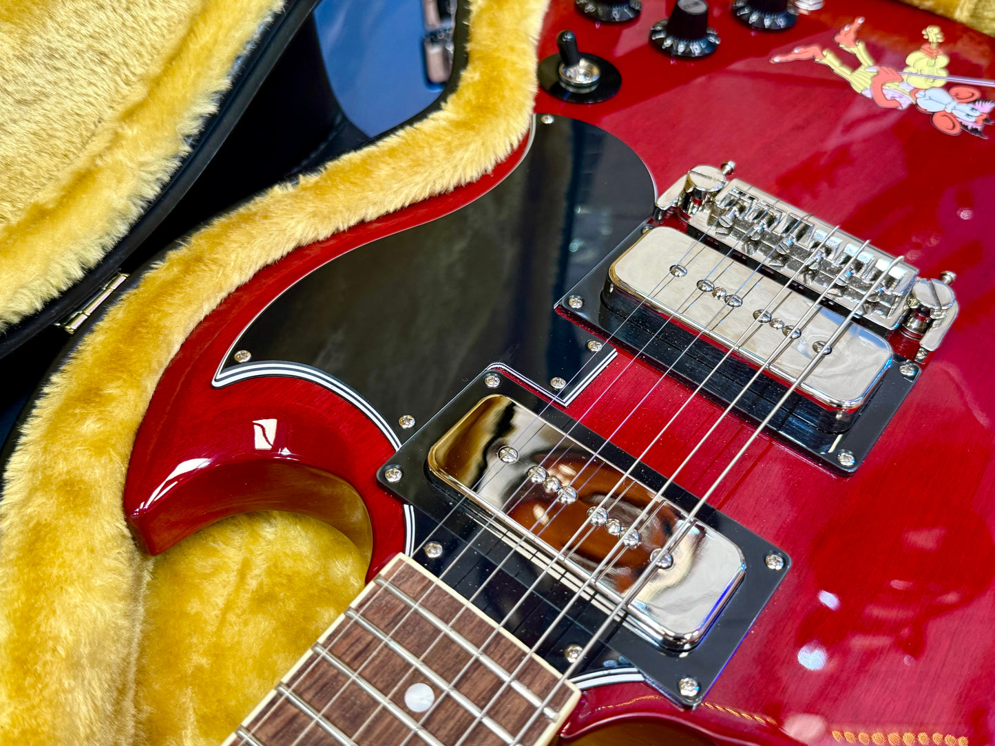 🔥MINT 2022🔥 Epiphone Tony Iommi SG Special P90 ‘Monkey’ Signature + Hard Case!