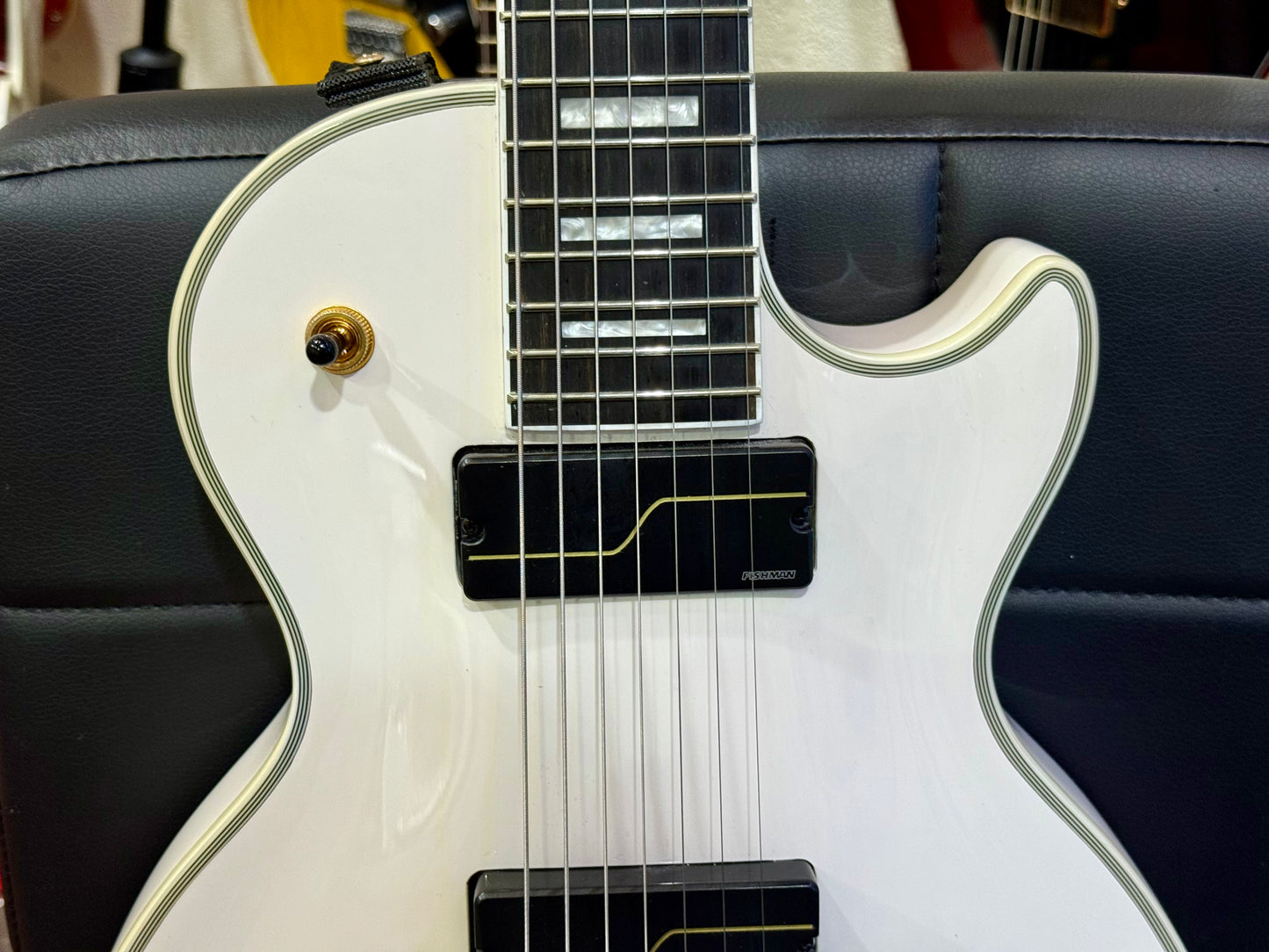 🔥MINT 2024🔥 Epiphone Matt Heafy Origins Les Paul Custom 7-String~ Bone White!