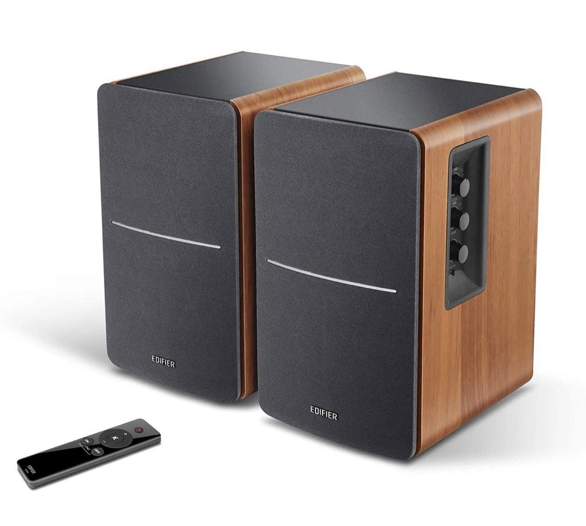 Edifier R1280Ts Active Bookshelf Speakers 2.0 Stereo PC/MAC/Studio Hi-Fi - Wood