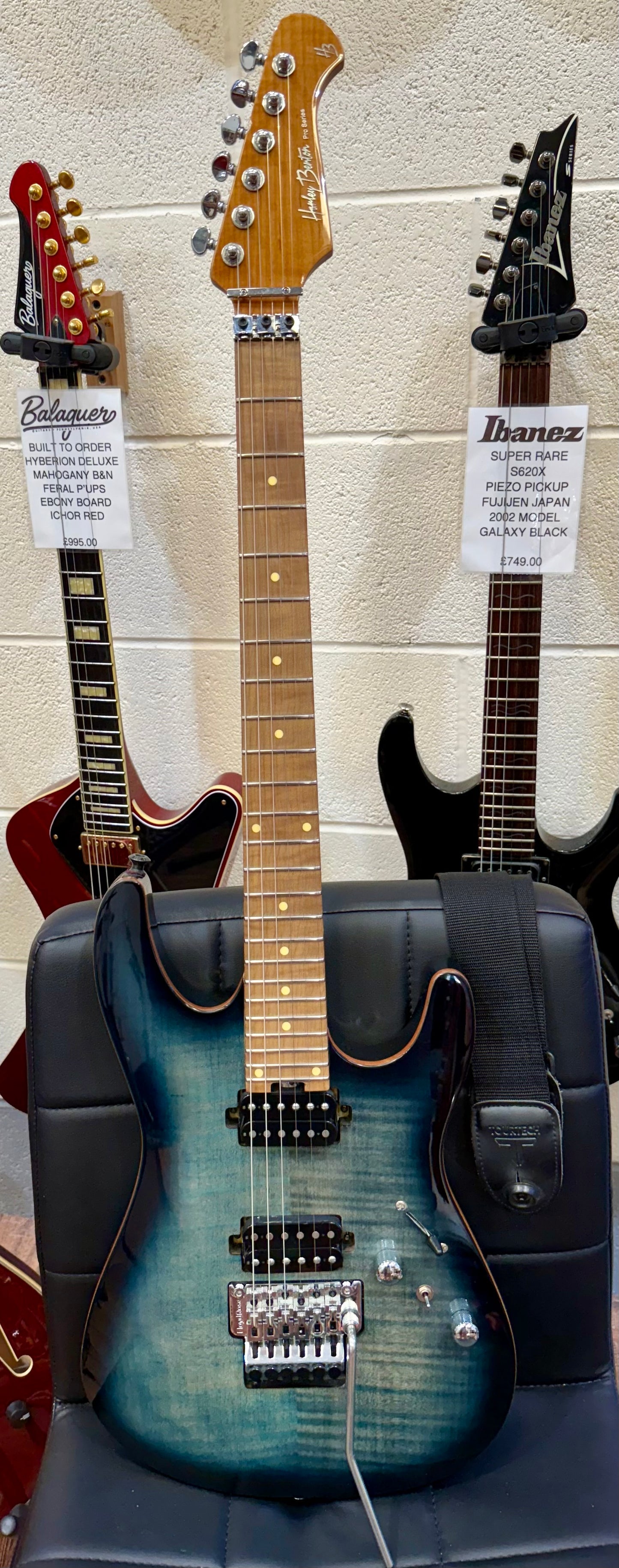 🔥PRS P’UP UPGRADE🔥 Harley Benton Pro Fusion III HH FR~ Floyd Rose~ Blueburst