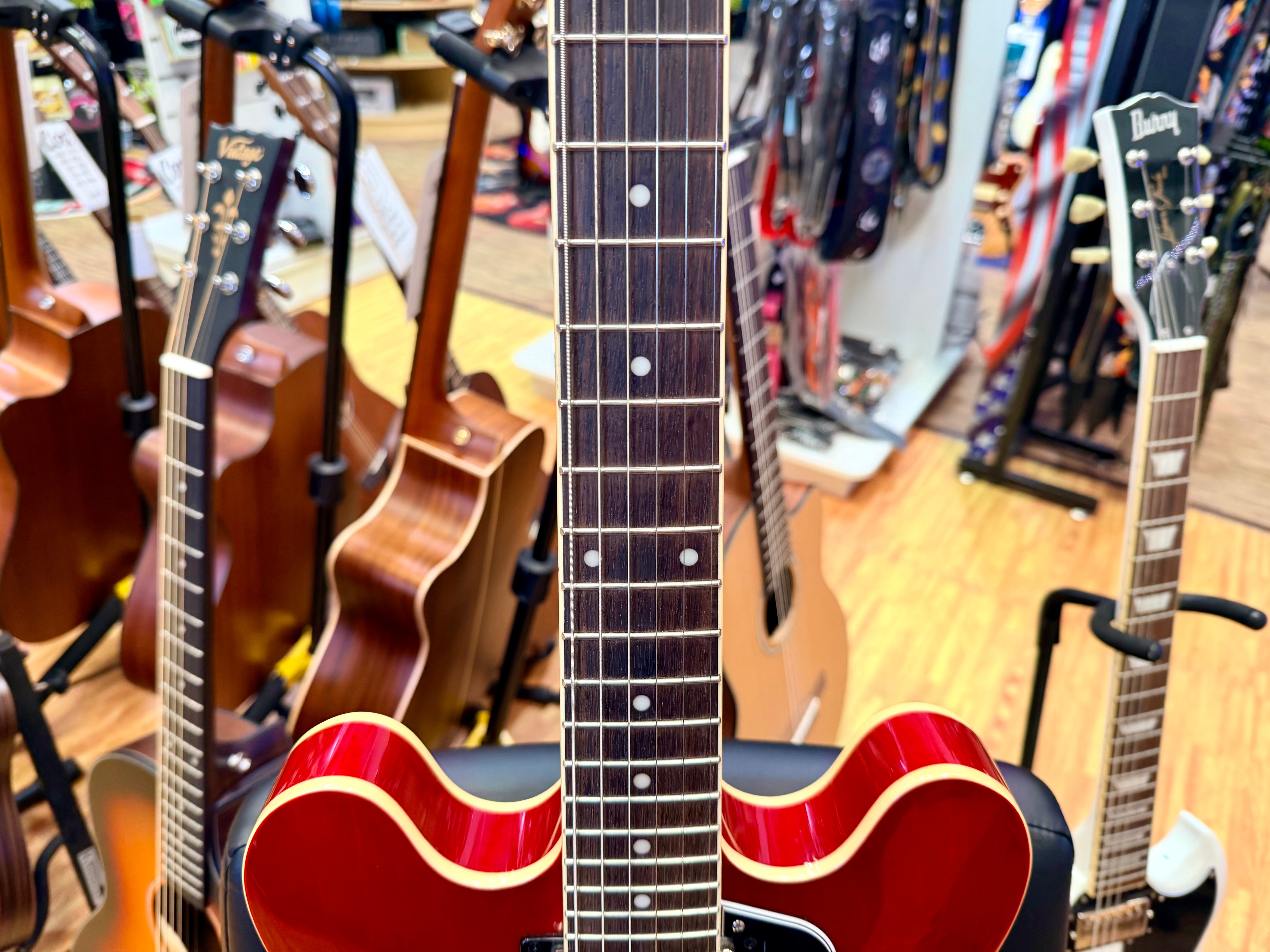 ✨2025✨ Epiphone Inspired by Gibson ES-335 Cherry~ Semi Hollow Electric Guitar!