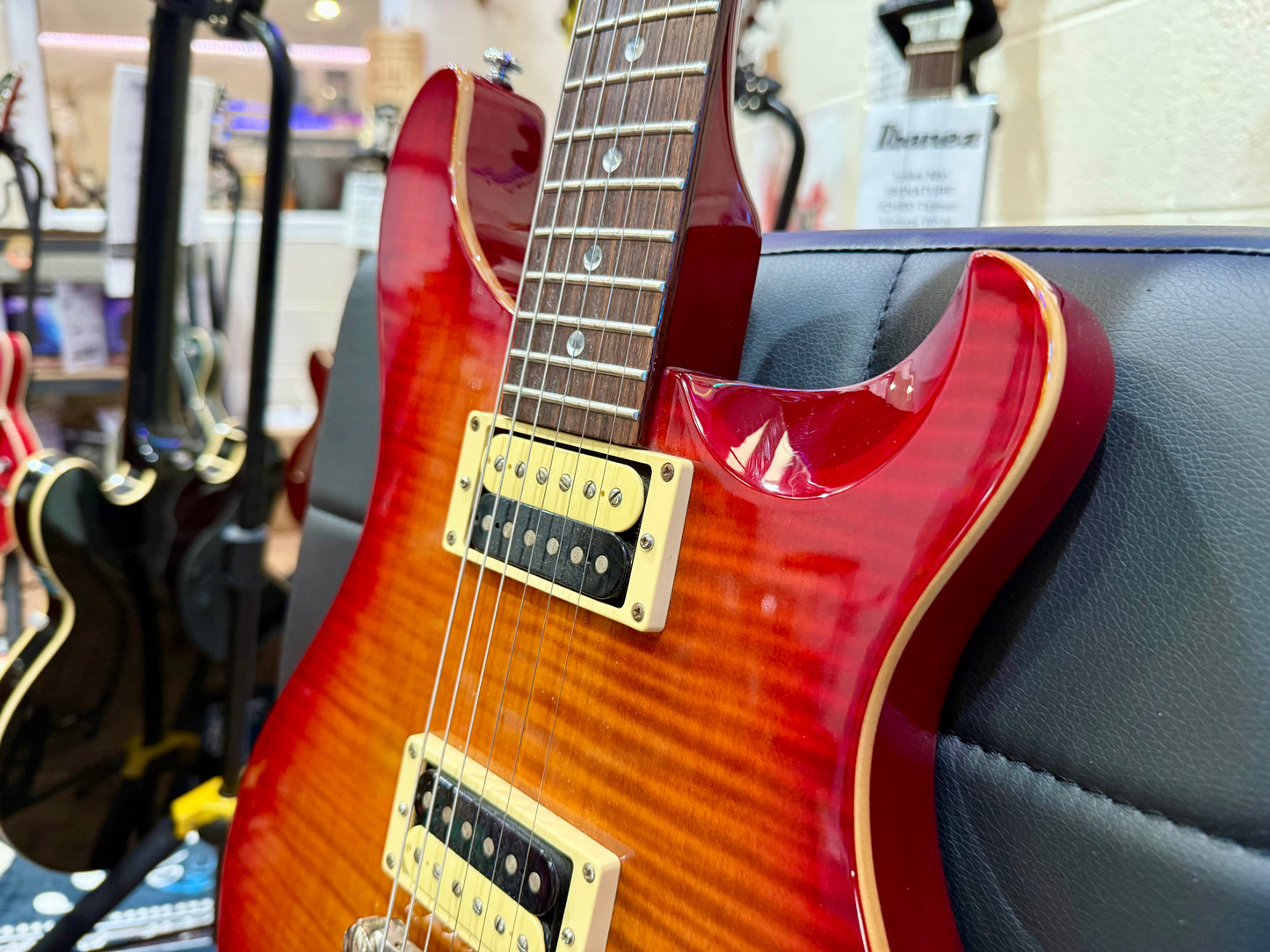 🌟2007 KOREA🌟 PRS SE Custom 22~ Flat Top Model~ Cherry Sunburst~ Moon Inlays!