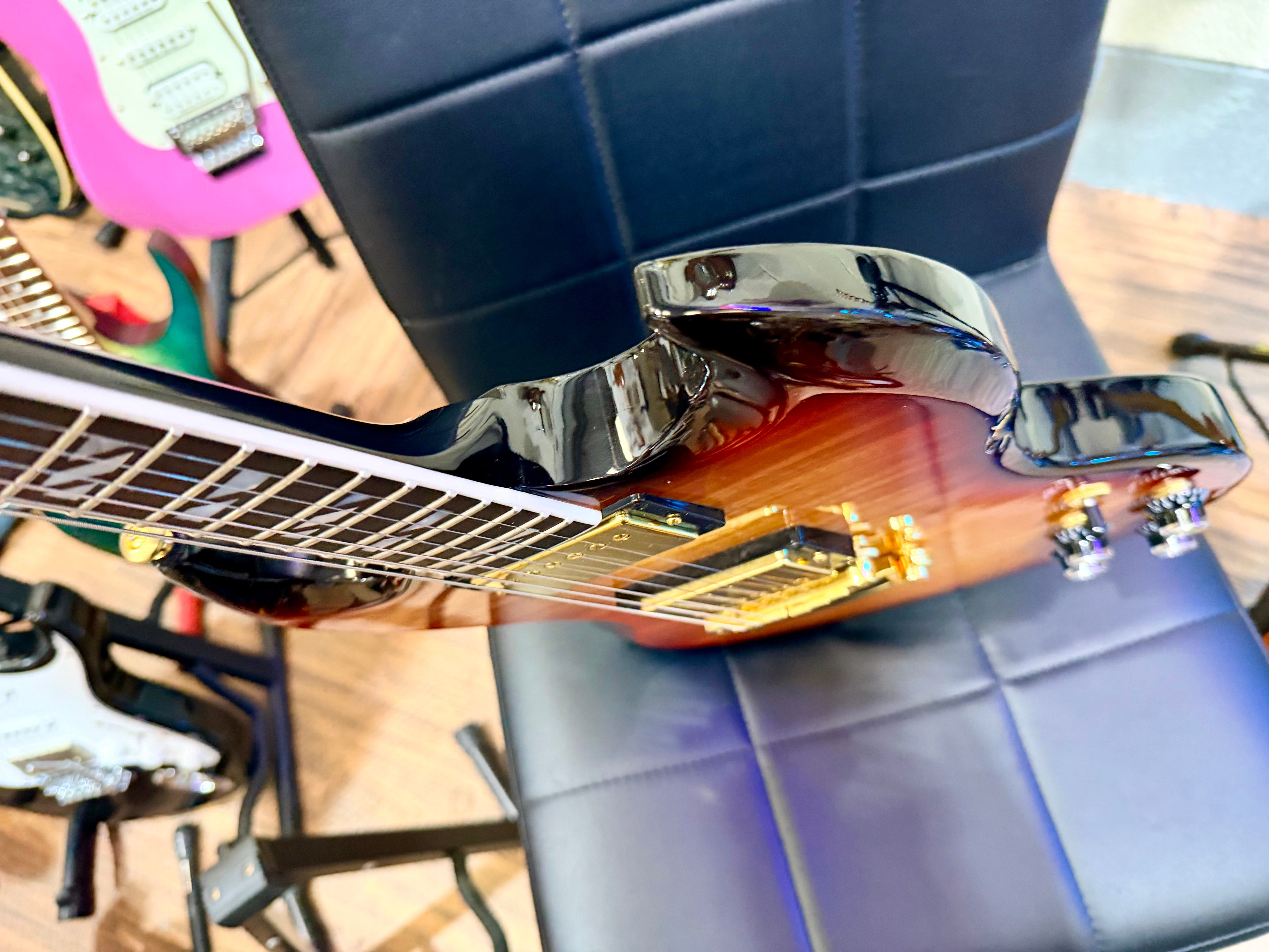 🔥MINT🔥 Gibson SG Supreme In Fireburst~ AAA Figured Top~ Gold Hardware 2023 USA!