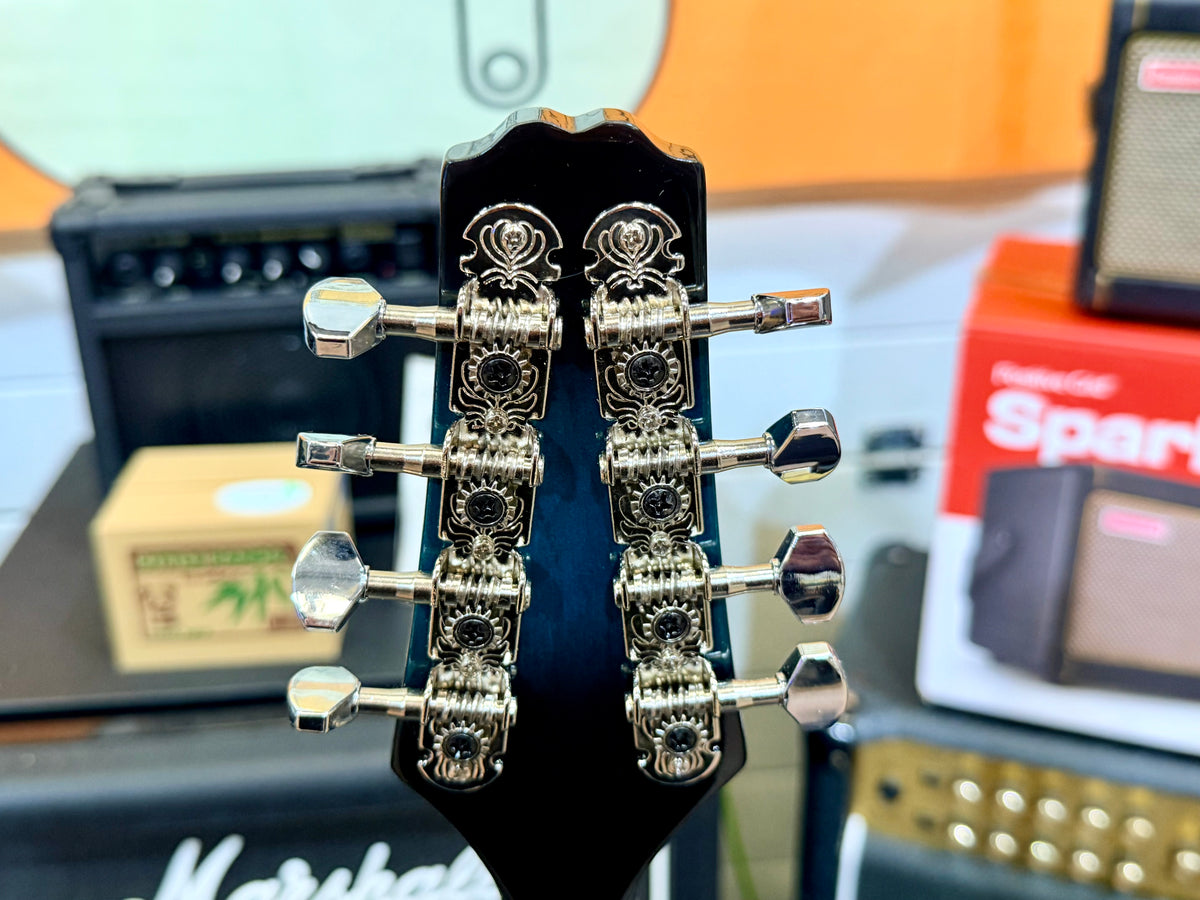 ✨ IRIN 8-String A-Style Acoustic Mandolin – Folk~ Blue Burst! ✨