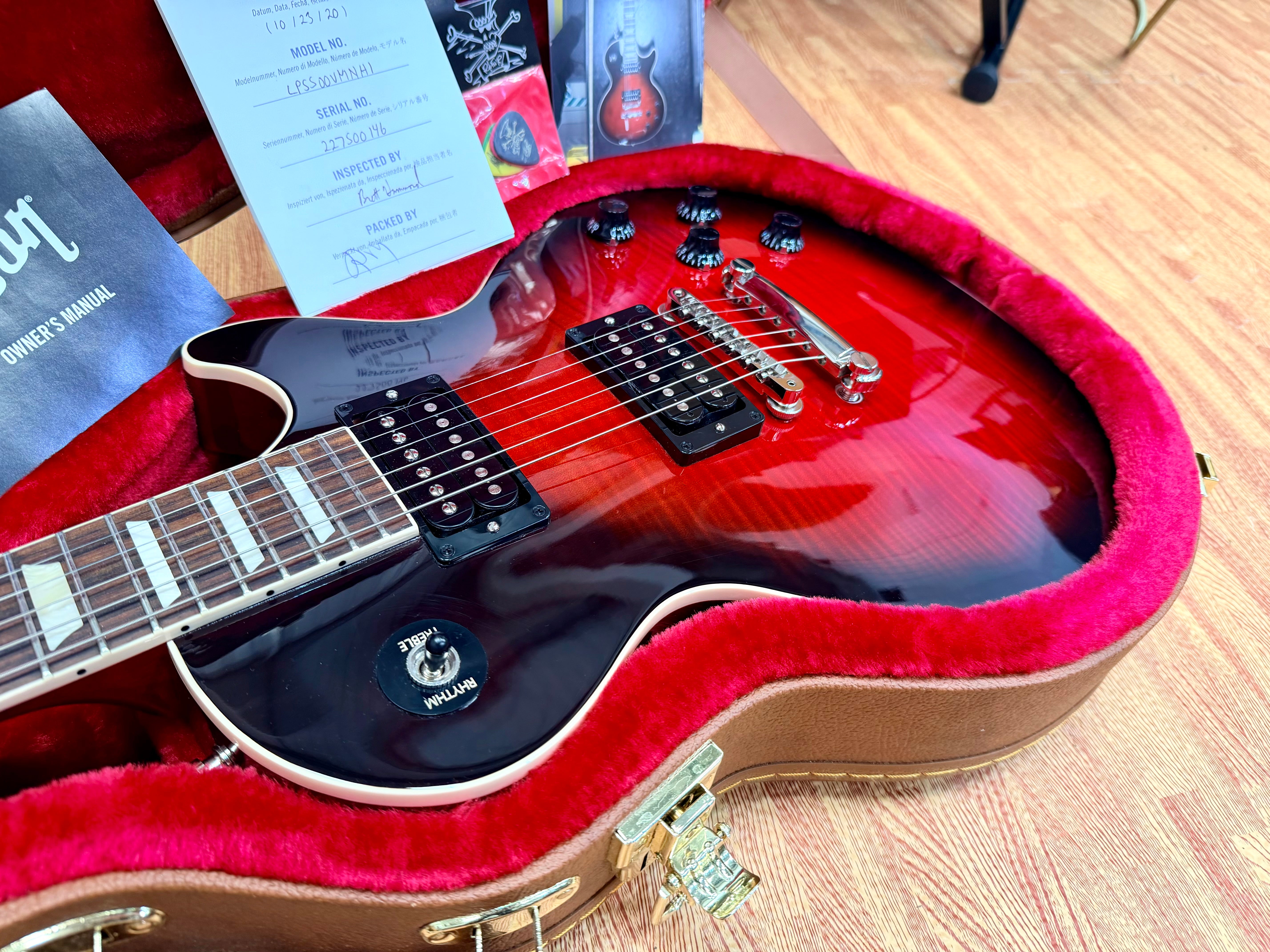 🔥2022🔥 Gibson Les Paul Standard Slash~ Vermillion Burst Limited Edition + Case