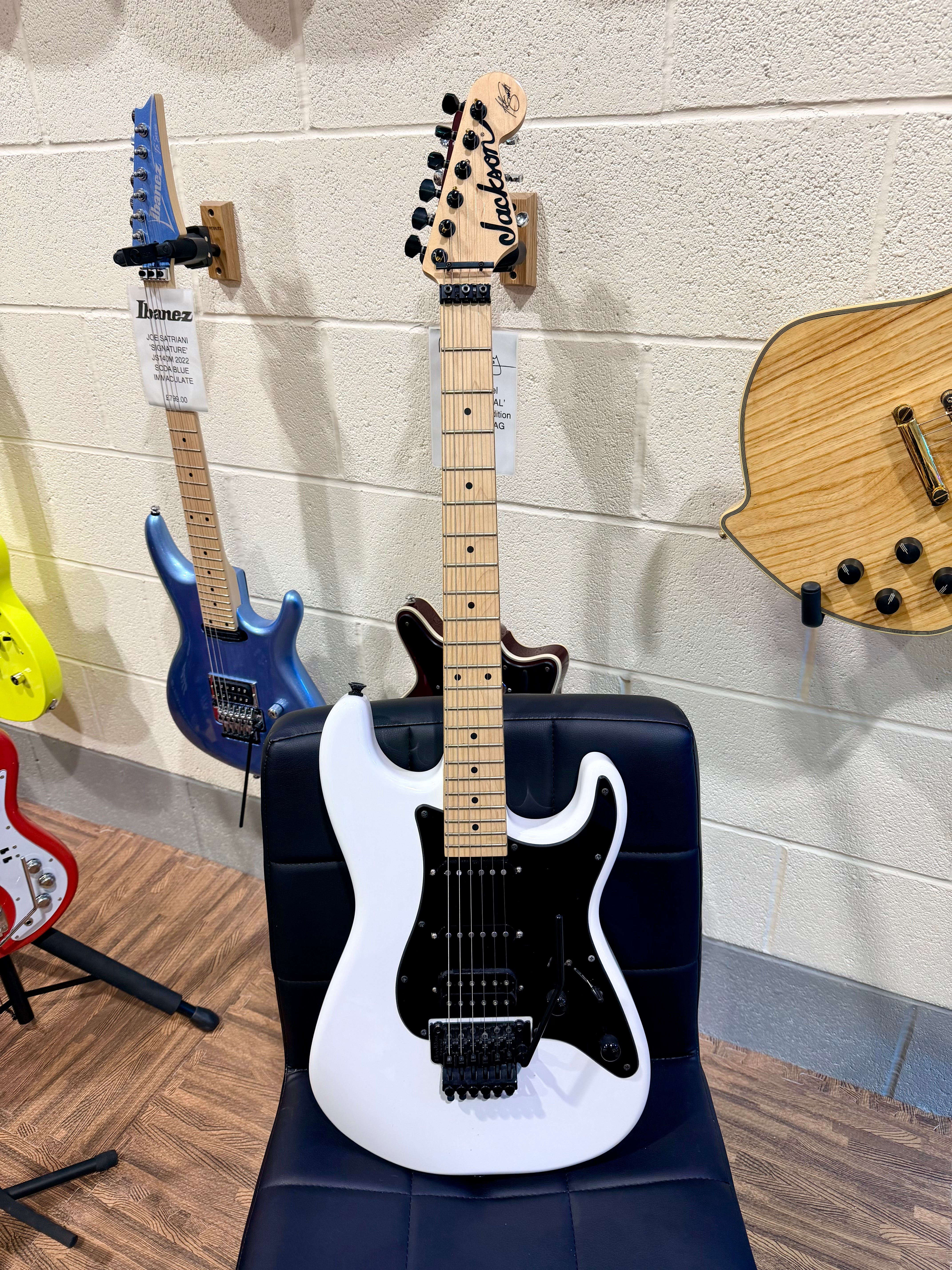 🔥2022🔥 Jackson Adrian Smith SDXM~ Maple~ Snow White~ Iron Maiden Signature!