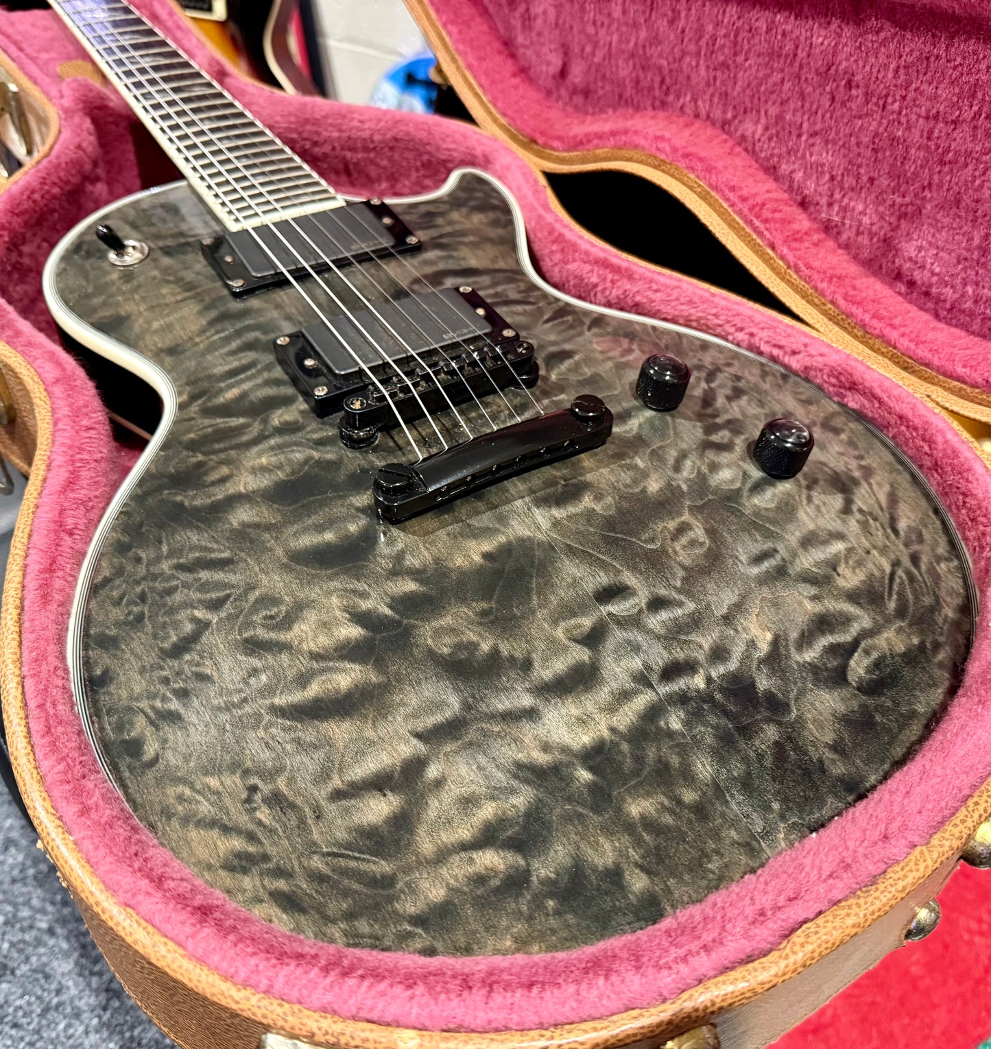 🔥2008🔥 Epiphone Les Paul Custom Prophecy EX~ Midnight Ebony~ EMG’s + Case!