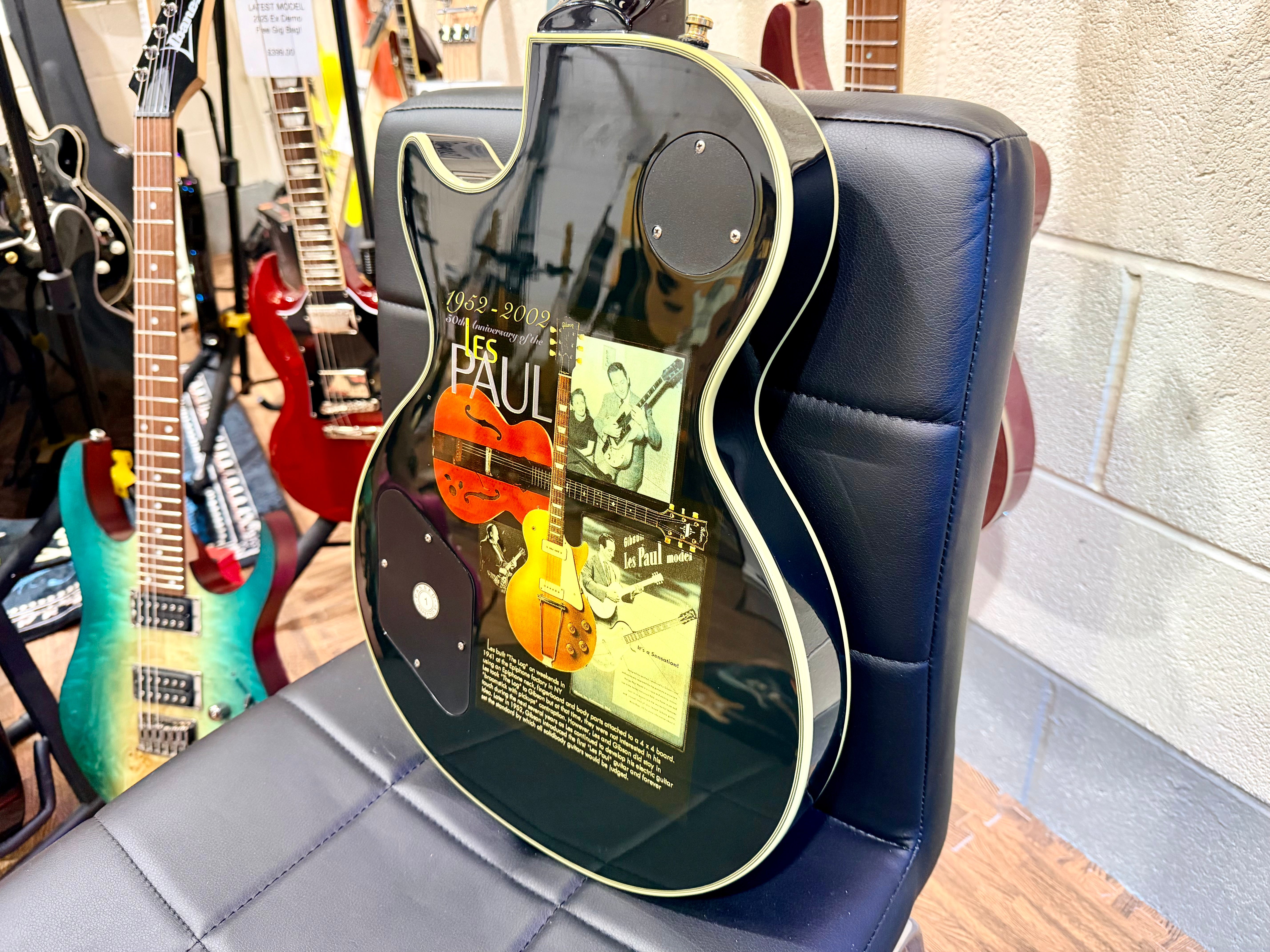 🔥RARE🔥 Epiphone Les Paul Custom 50th Anniversary Ebony/Gold~ 2002 Ltd Edition!