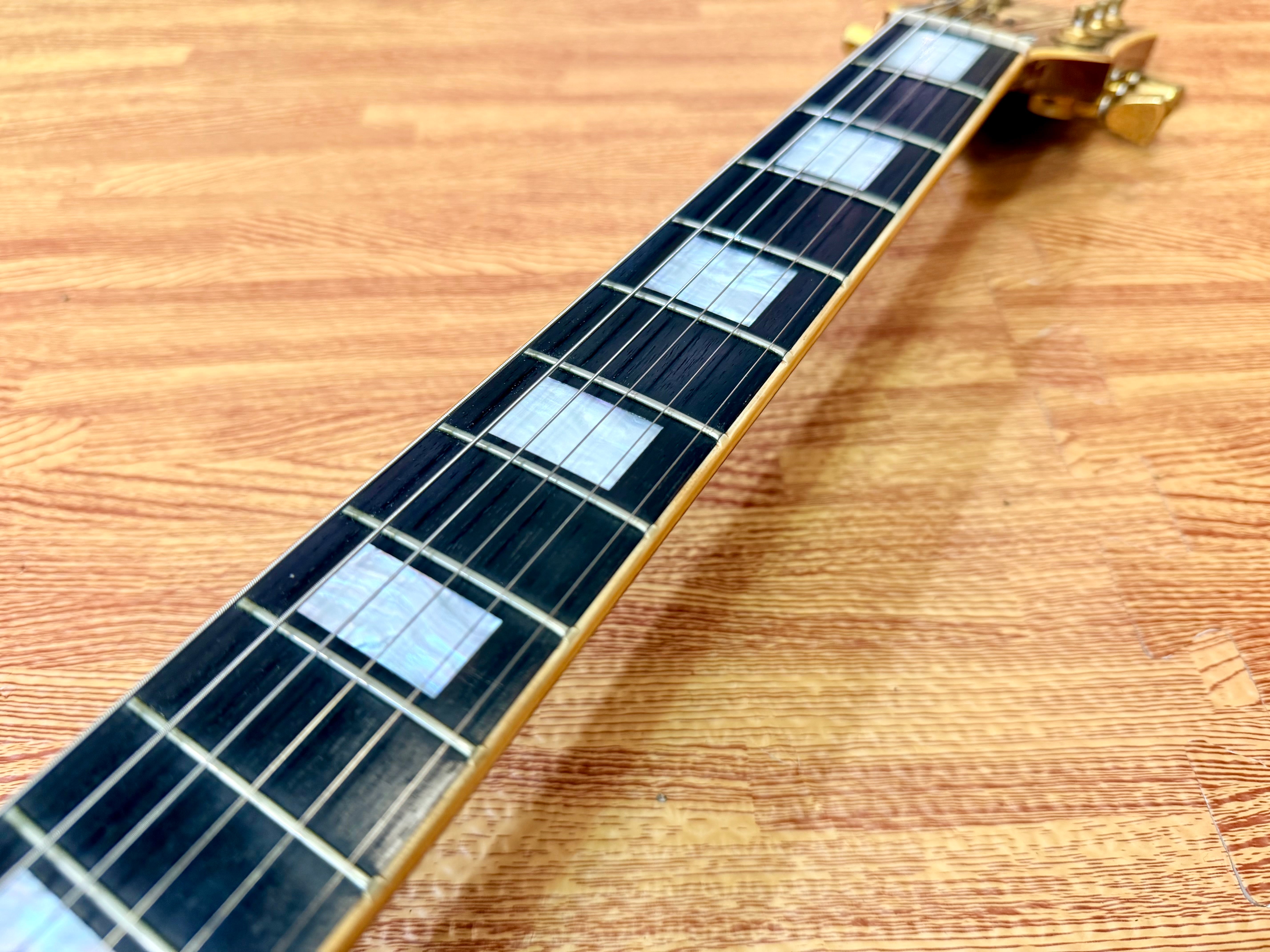 π₯1980βs MIJπ₯ Burny Les Paul Custom~ Cherry Sunburst~ Ebony~ Japan Import π―π΅