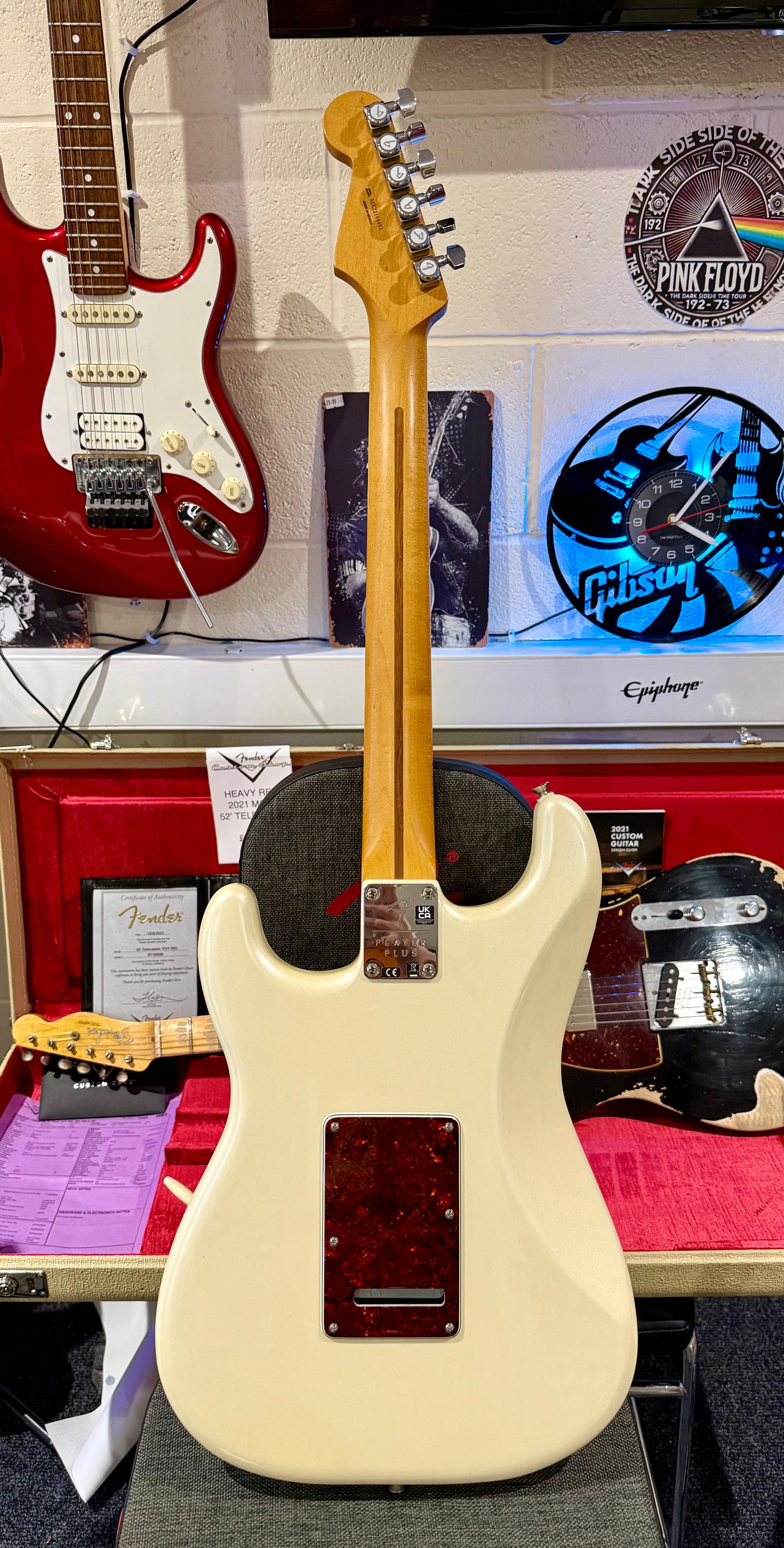 🌟2022🌟 Fender Player Plus Stratocaster~ Olympic Pearl White~ MIM~ Push/Pull!