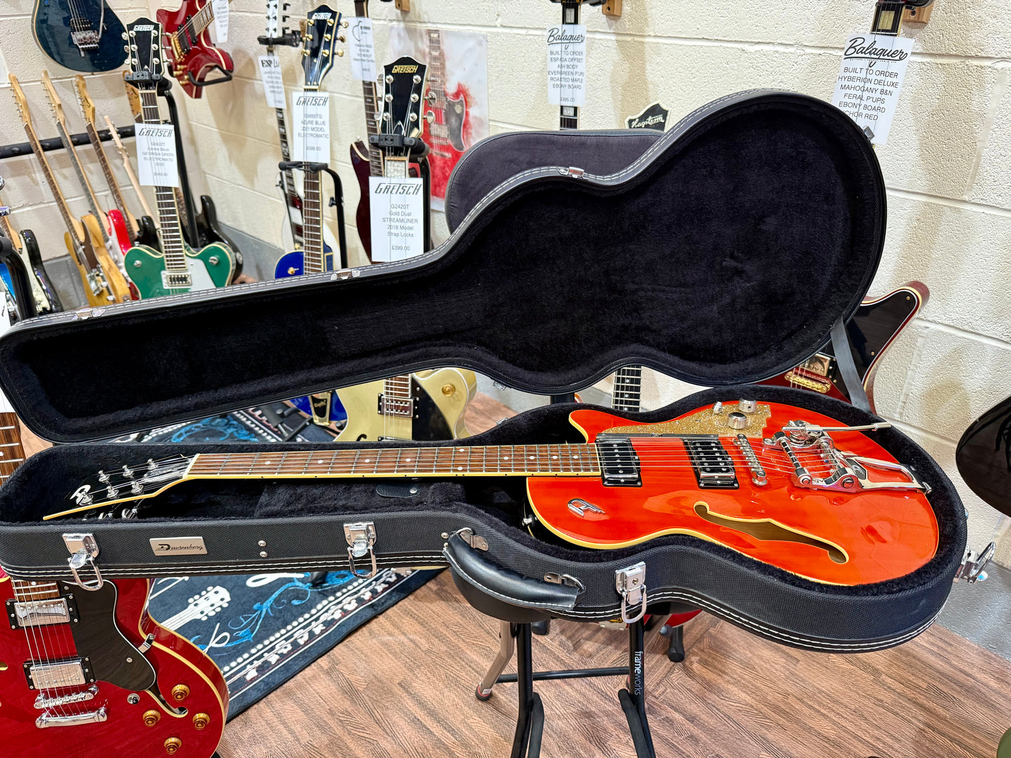 🔥2005🔥 Duesenberg Starplayer TV~ Vintage Orange Semi-Hollow~ Cherished + Case!