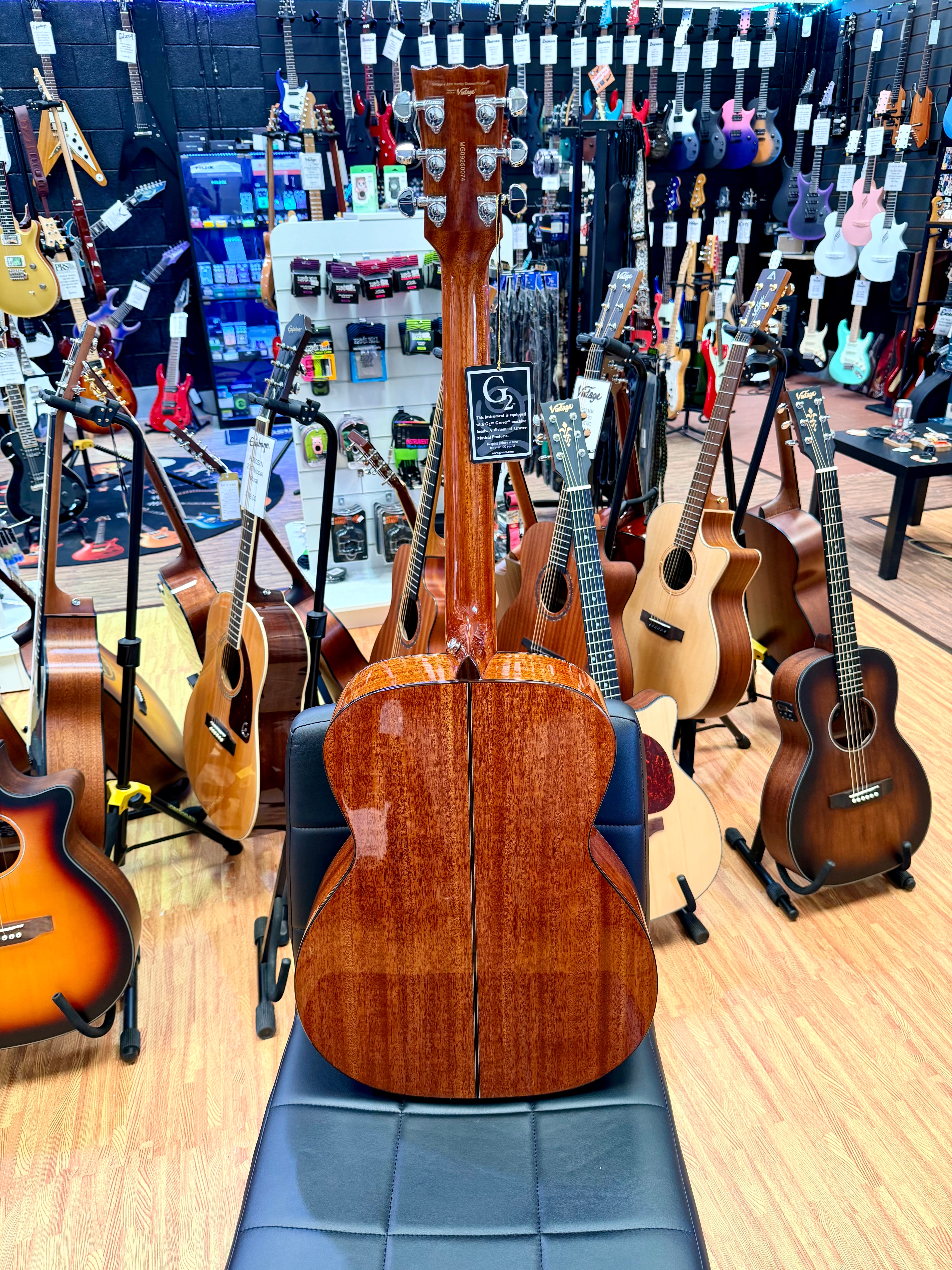 ✨ Vintage V1650N Performer Series Acoustic Orchestra OM Guitar~ Natural Gloss ✨