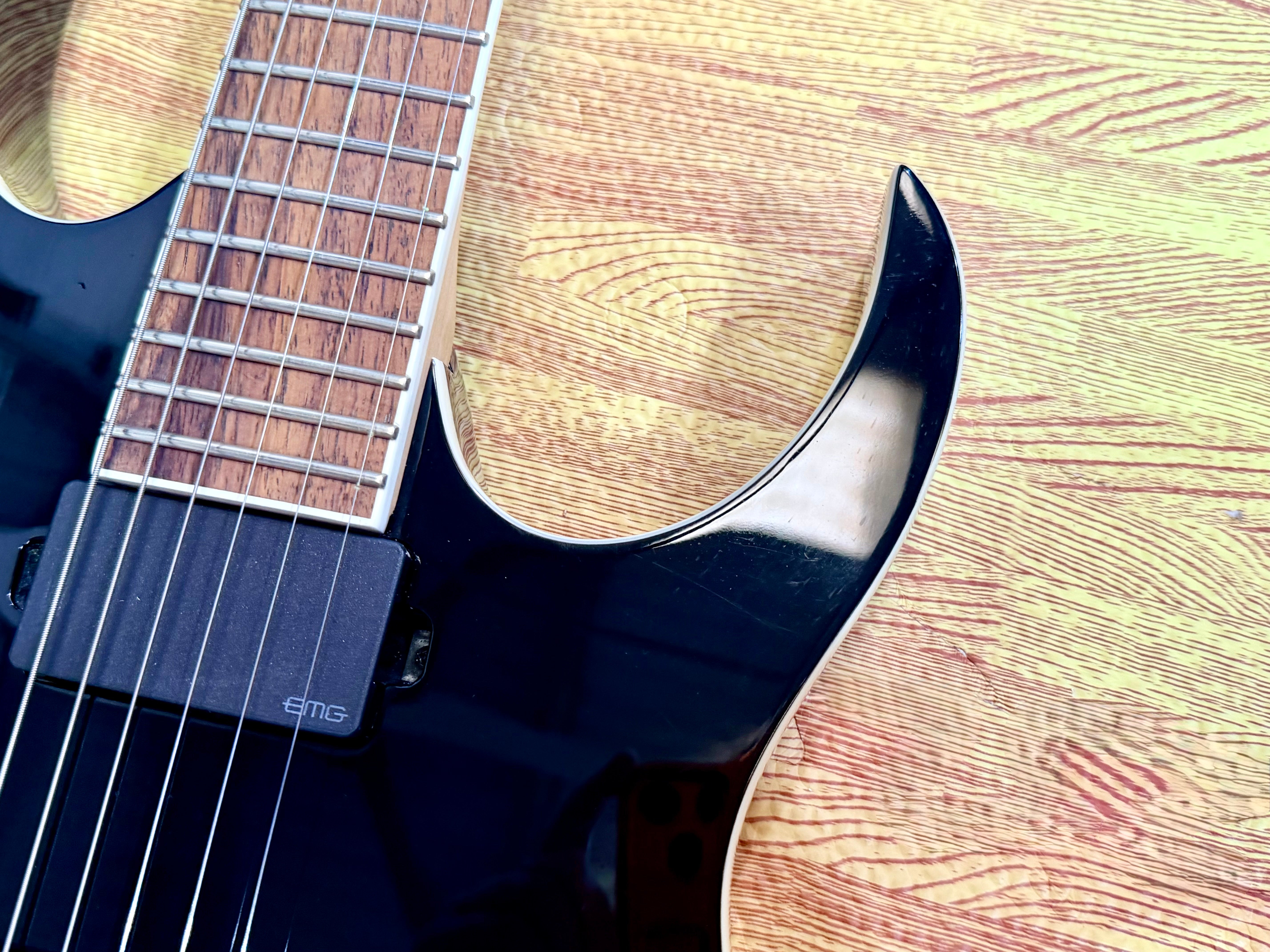 🔥2013🔥 Ibanez RGIR20E Iron Label Black~ EMG 81/60~ 24V Active Battery Mod!