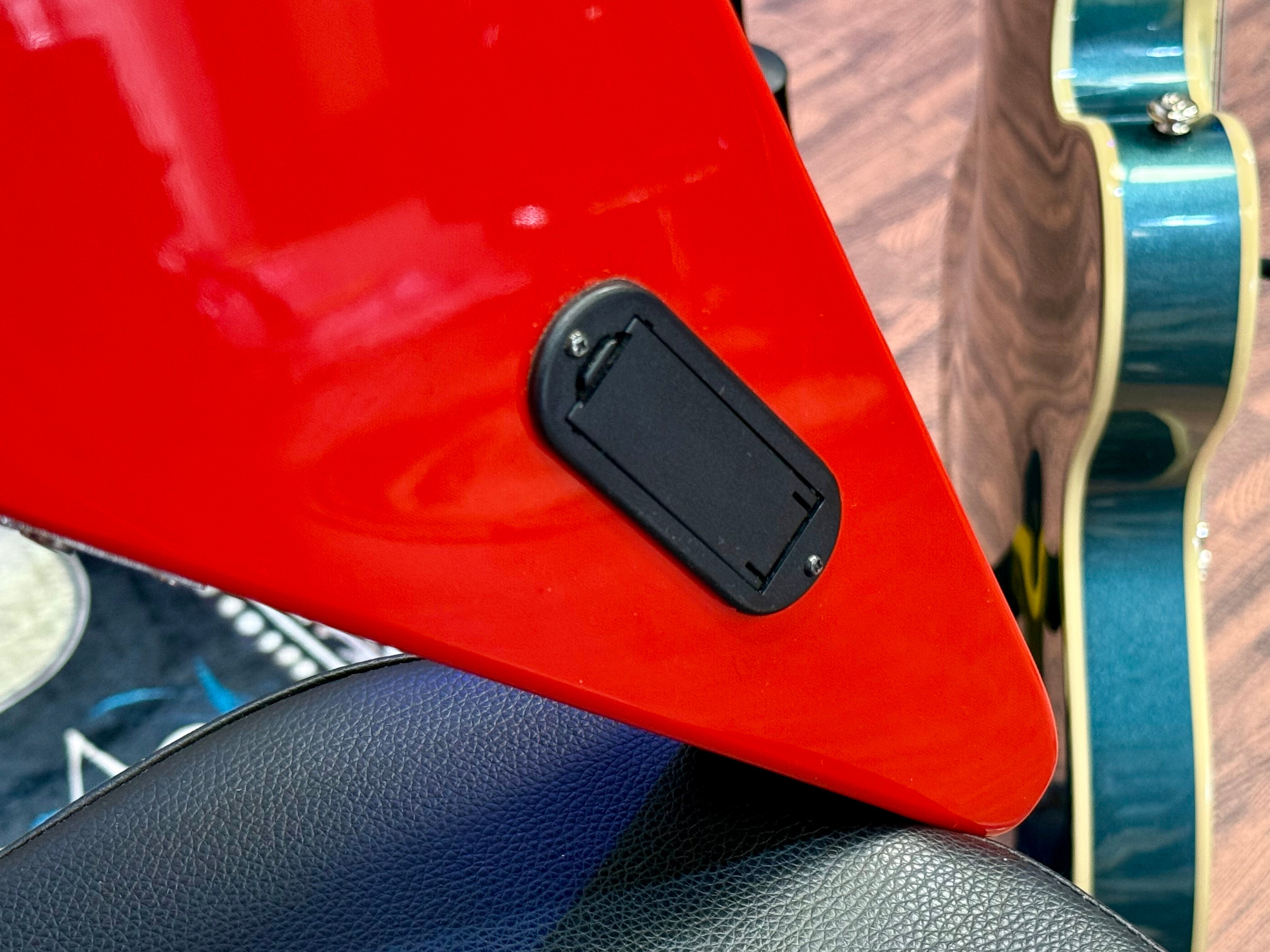 🔥DR WHO🔥 Custom Flying V Left Handed Guitar~ Doctor Who Tardis Lights~ Lefty!