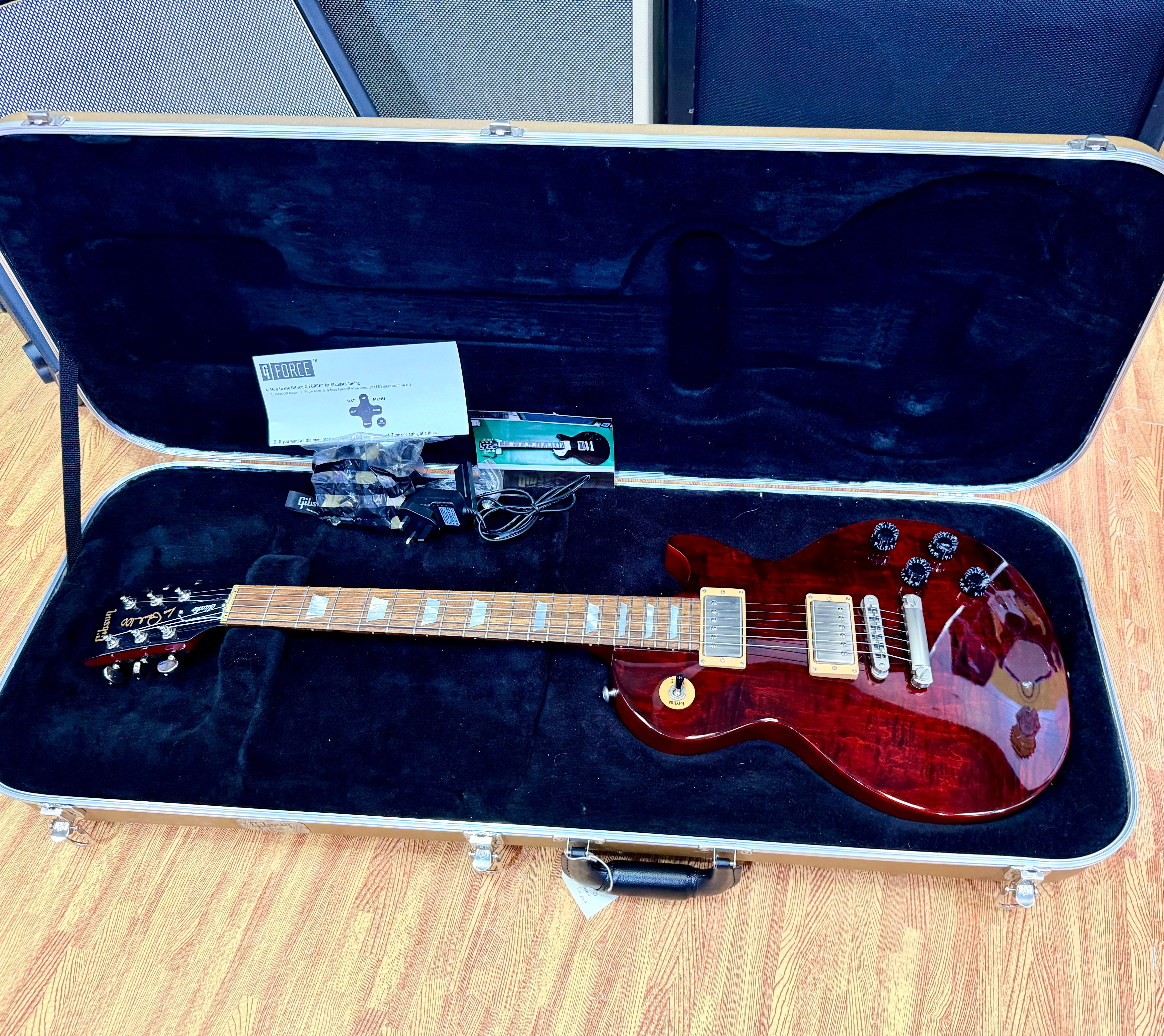 ✨2015✨ Gibson Les Paul Studio~ Wine Red Figured Top~ 100th Anniversary + Case!