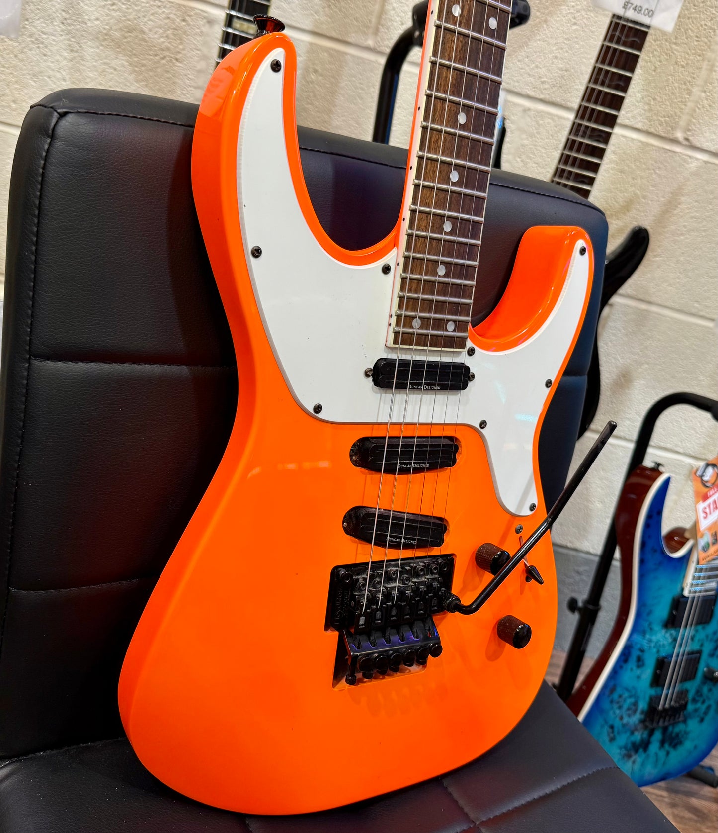 🔥NEON ORANGE🔥 Jackson X Series Soloist SL4X~ Neck Thru~ Floyd Rose~ 2019 Model
