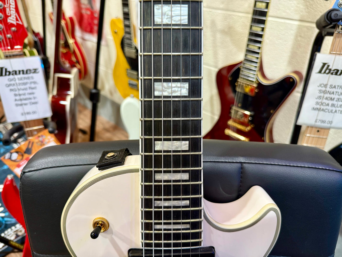 🔥MINT 2024🔥 Epiphone Matt Heafy Origins Les Paul Custom 7-String~ Bone White!