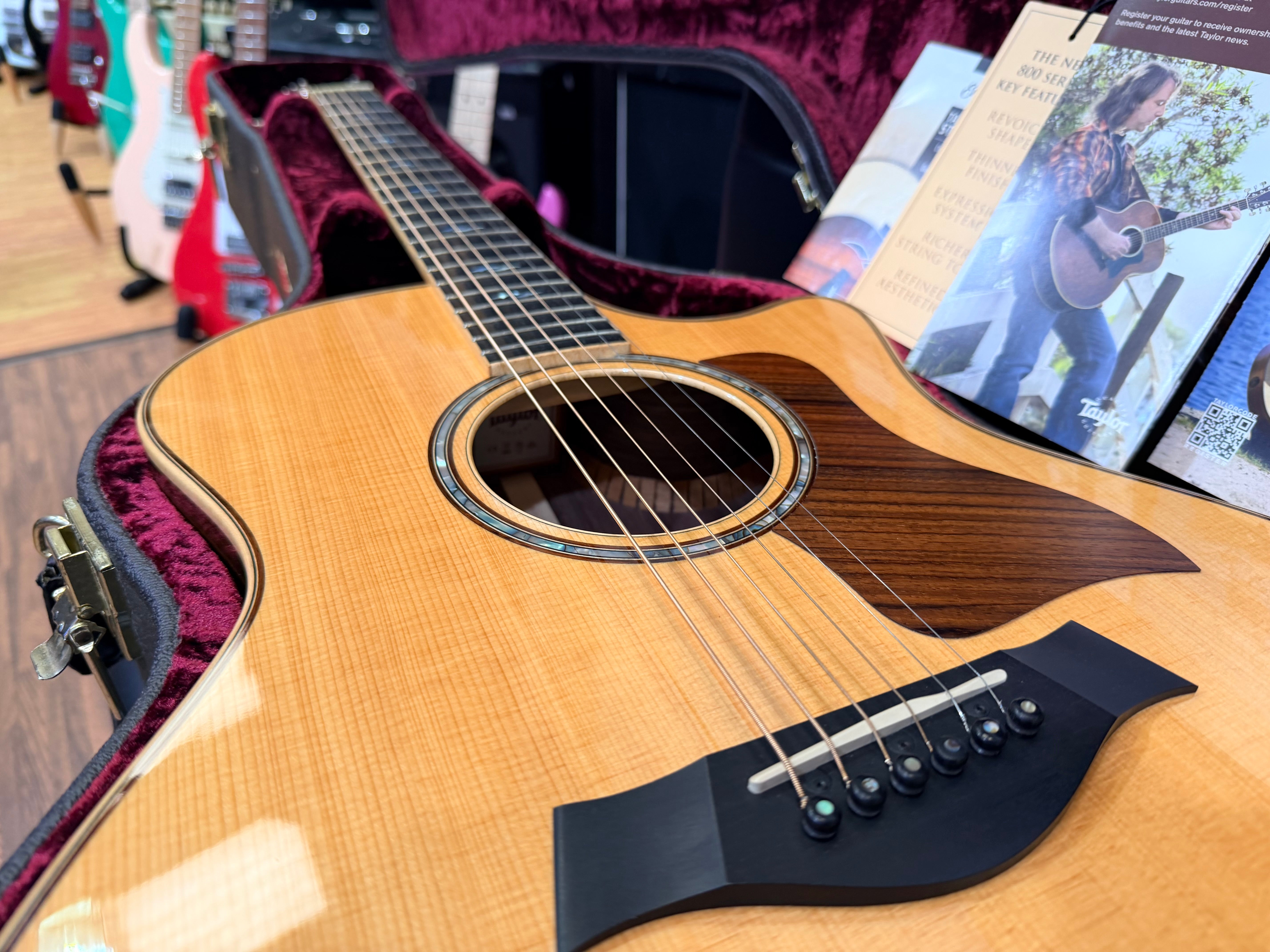 ✨2015✨ Taylor 814ce Grand Auditorium Electro Acoustic Guitar~ USA Natural + OHSC