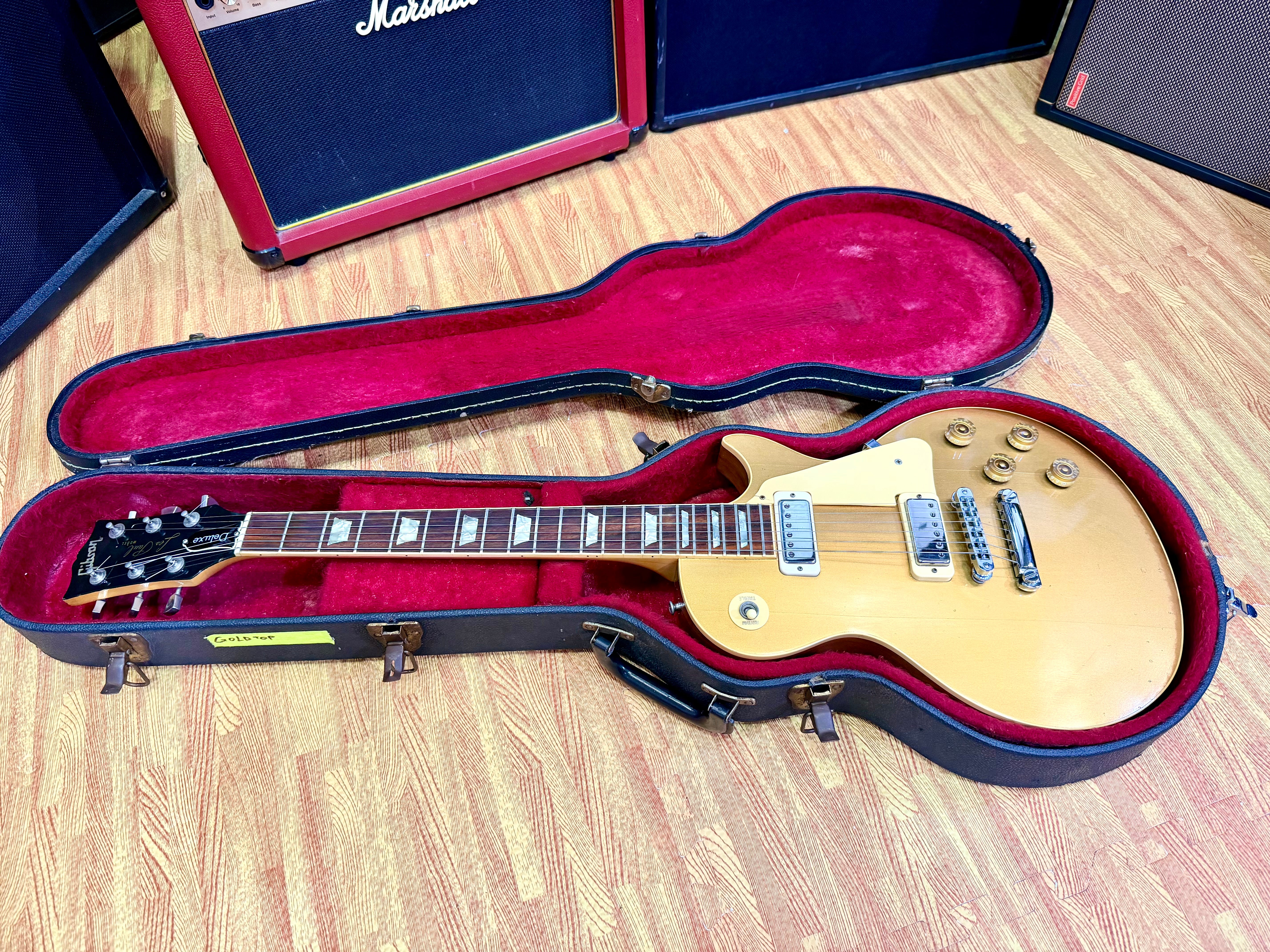 ✨1981✨ Gibson Les Paul Deluxe Goldtop All Original Vintage USA + Original Case