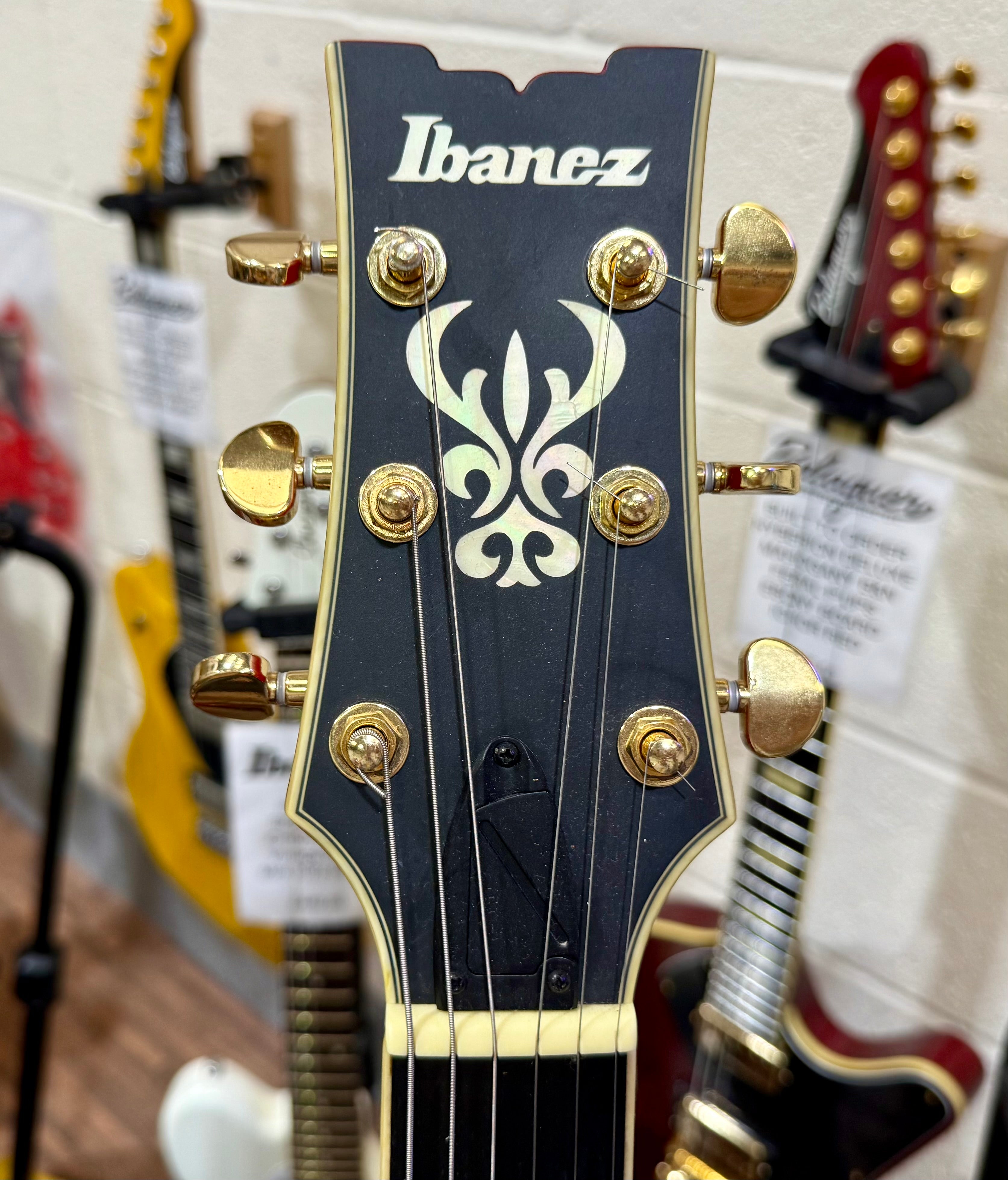 🌟2022 EX-DEMO🌟 Ibanez AMH90-CRF Artcore Expressionist~ Cherry Red Flat~ MINT!