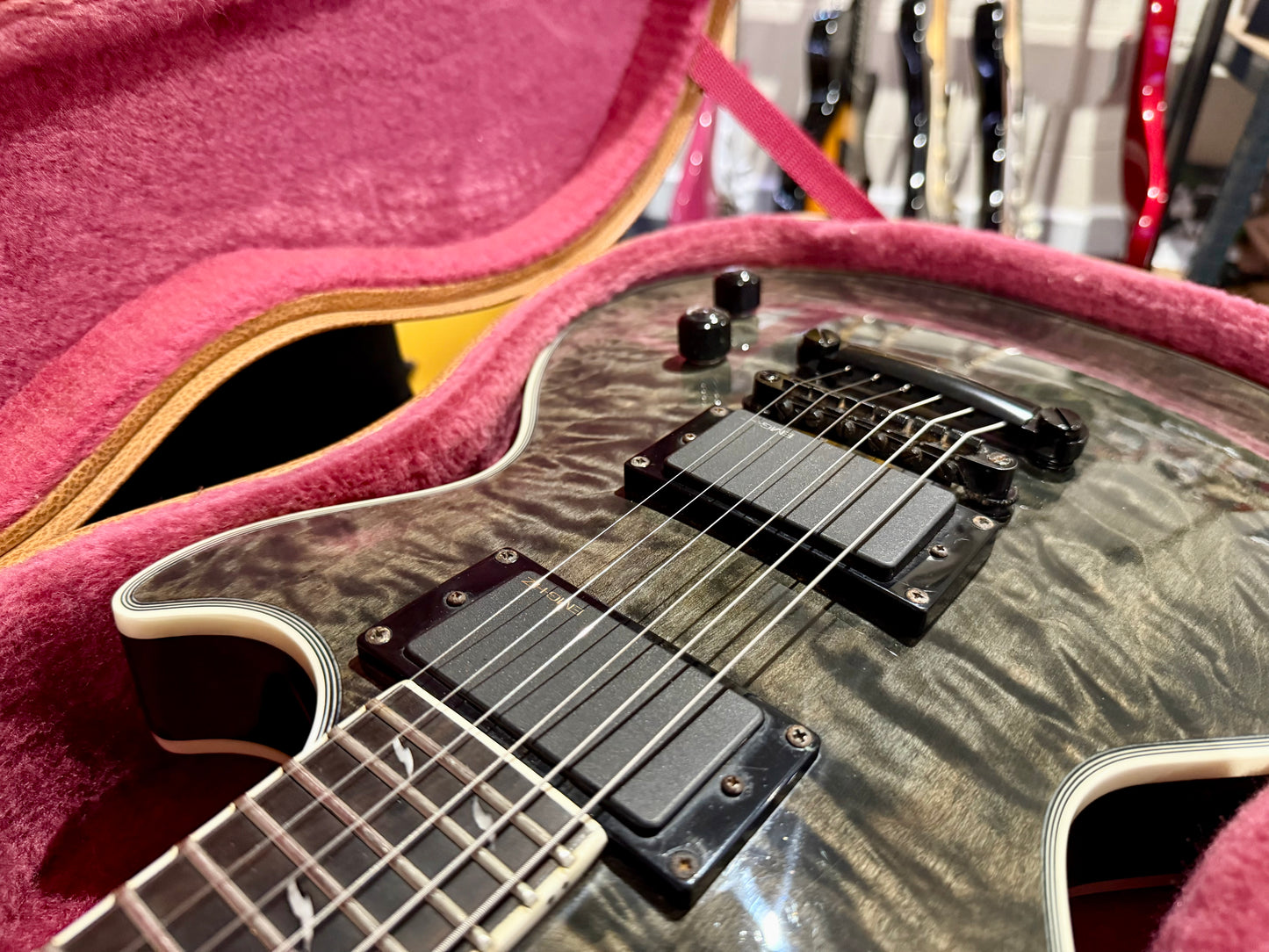 🔥2008🔥 Epiphone Les Paul Custom Prophecy EX~ Midnight Ebony~ EMG’s + Case!