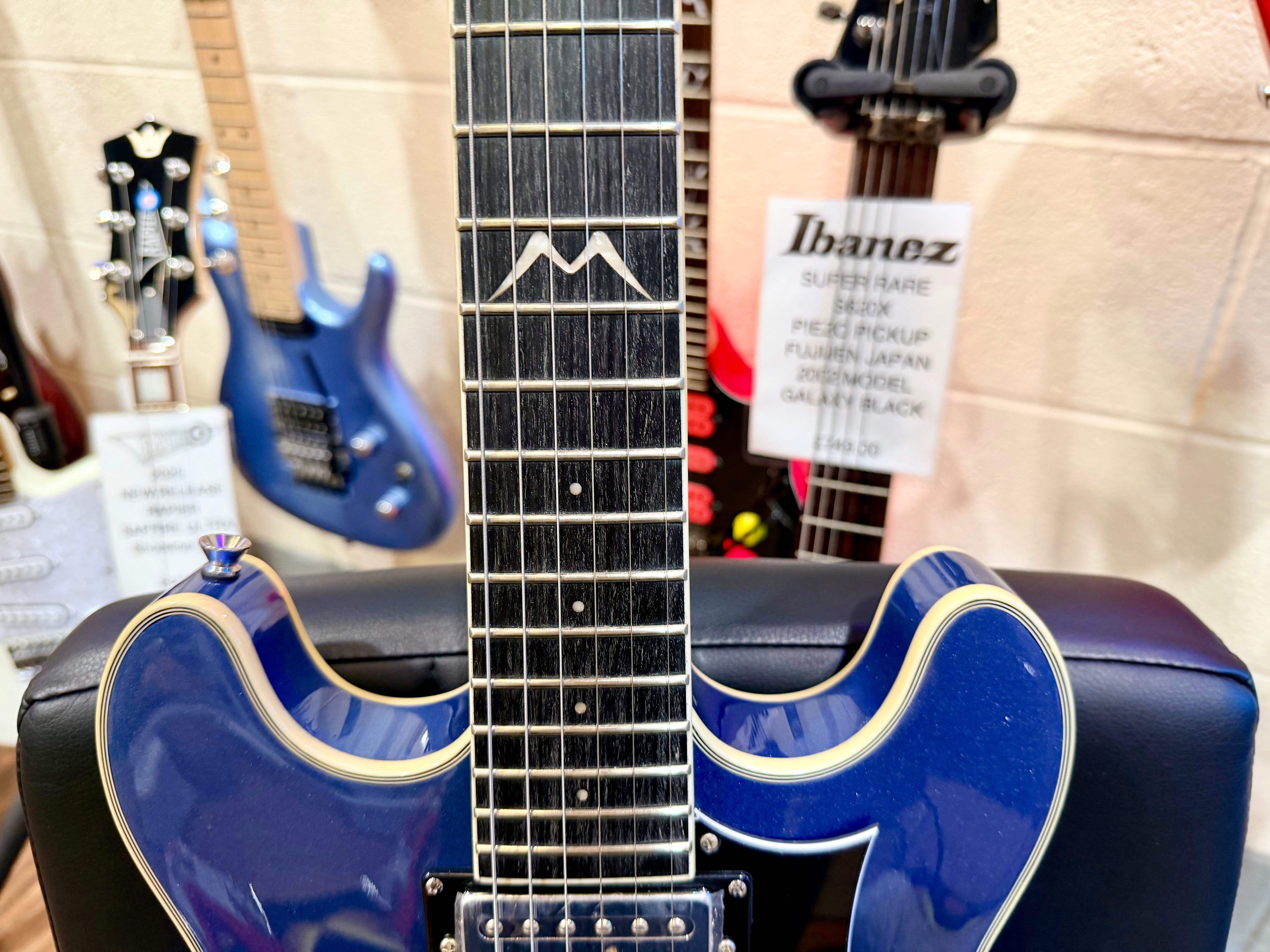 🌟NEW 2025🌟 Eko MIA IV SA~ Blues Blue~ Semi-Hollow HH~ Coil-Split~ Maple Top!