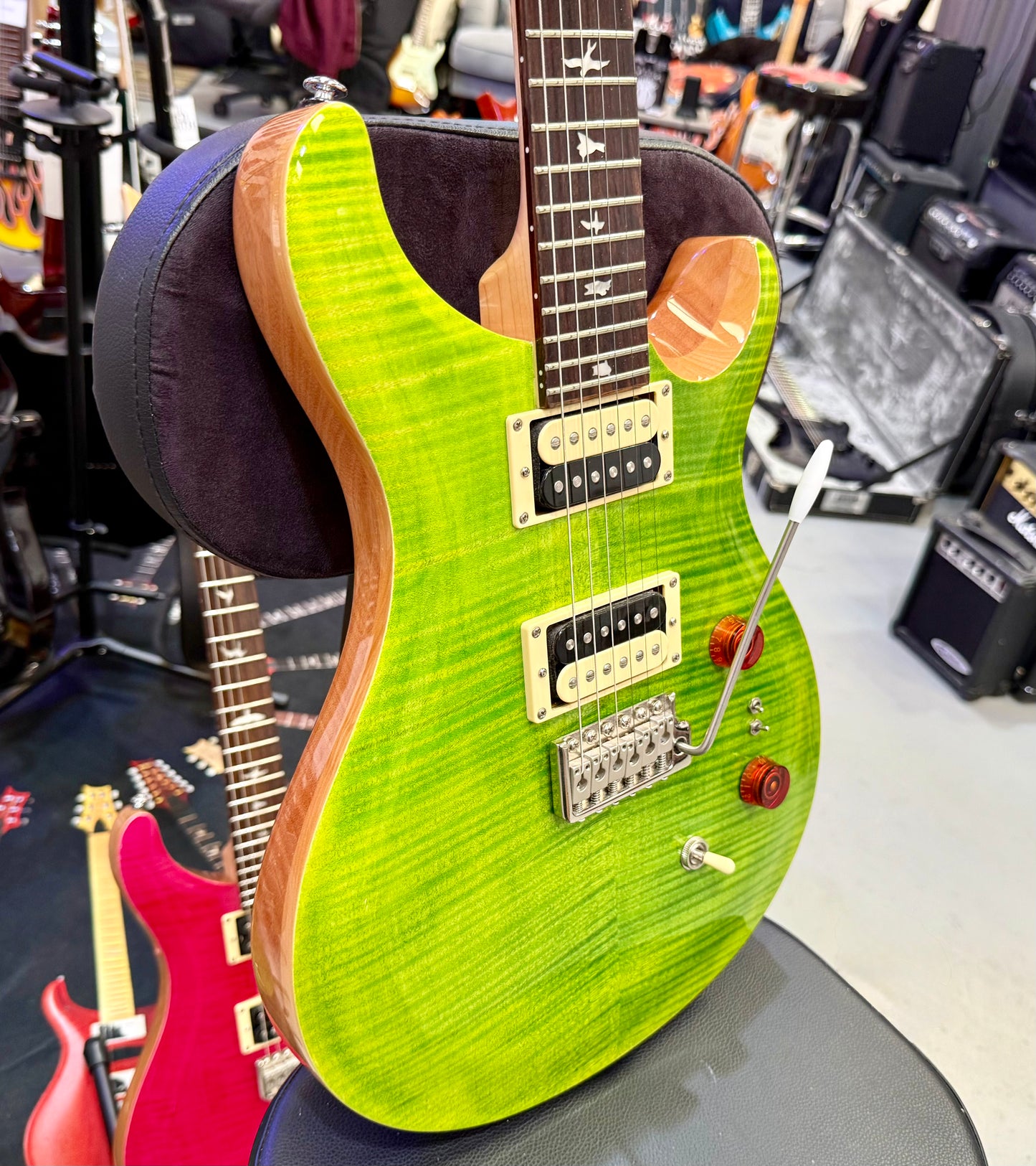 🌟STUNNING🌟 PRS SE Custom 24-08~ Eriza Verde~ With Gig Bag~ Coil Split~ WOW!