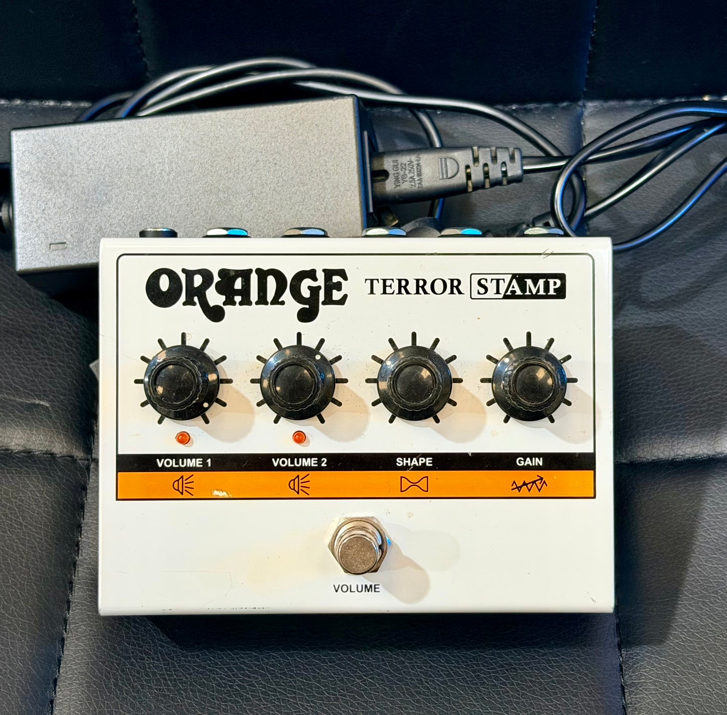 π Orange Terror Stamp 20W Valve Hybrid Guitar Amp Pedal~ White + PSU π