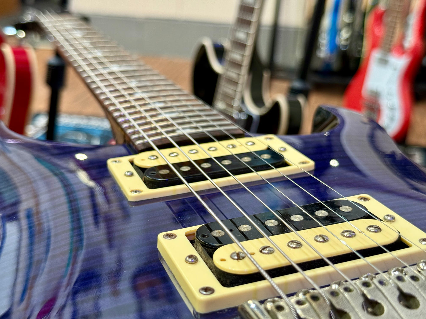 🌟2012 KOREA🌟 PRS SE Custom 24~ Whale Blue + Bird Inlays~ Stunning!