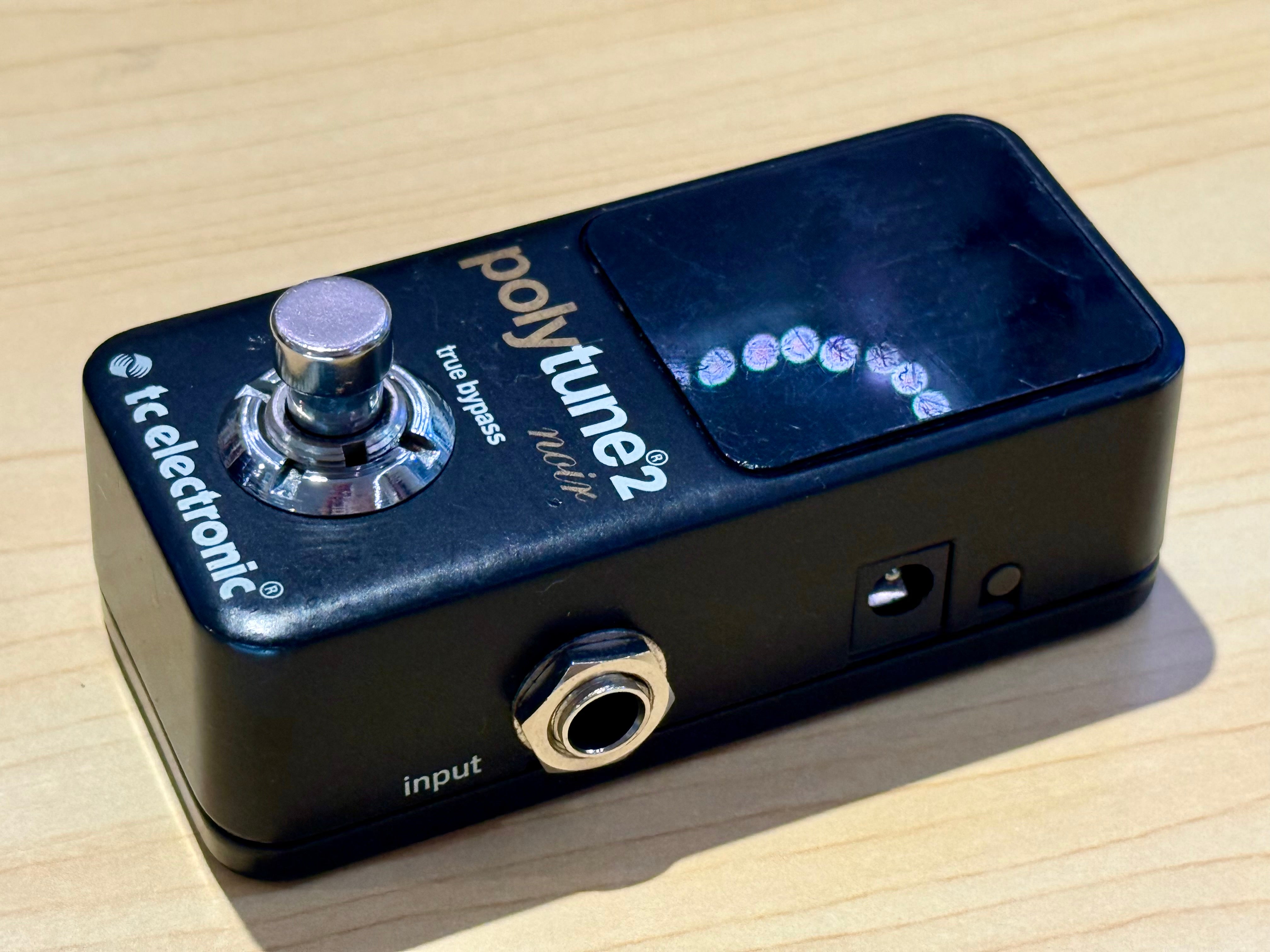 🎸 TC Electronic Polytune 2 Noir Mini Tuner Pedal Guitar Bass Polyphonic 🎸